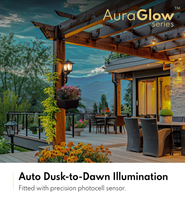 Outdoor Flower Pots 2 in 1, Outdoor Planter, Solar Lamp Post Lights Outdoor, Wall Mount or Freestanding Waterproof Solar Post Decorative Lamp for Lawn Patio Front/Back Door（Flowers not Included）