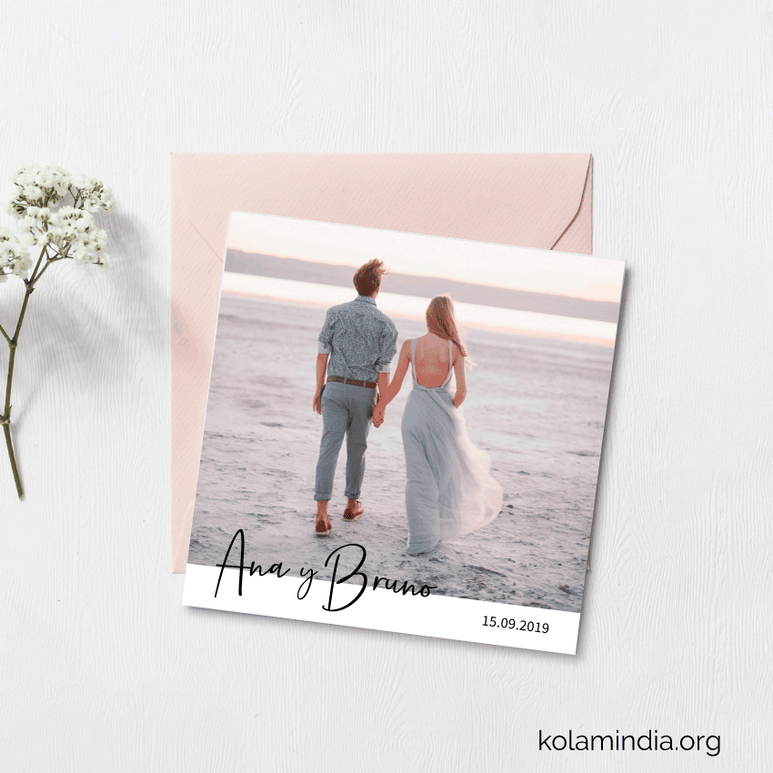 Tarjeta invitación boda