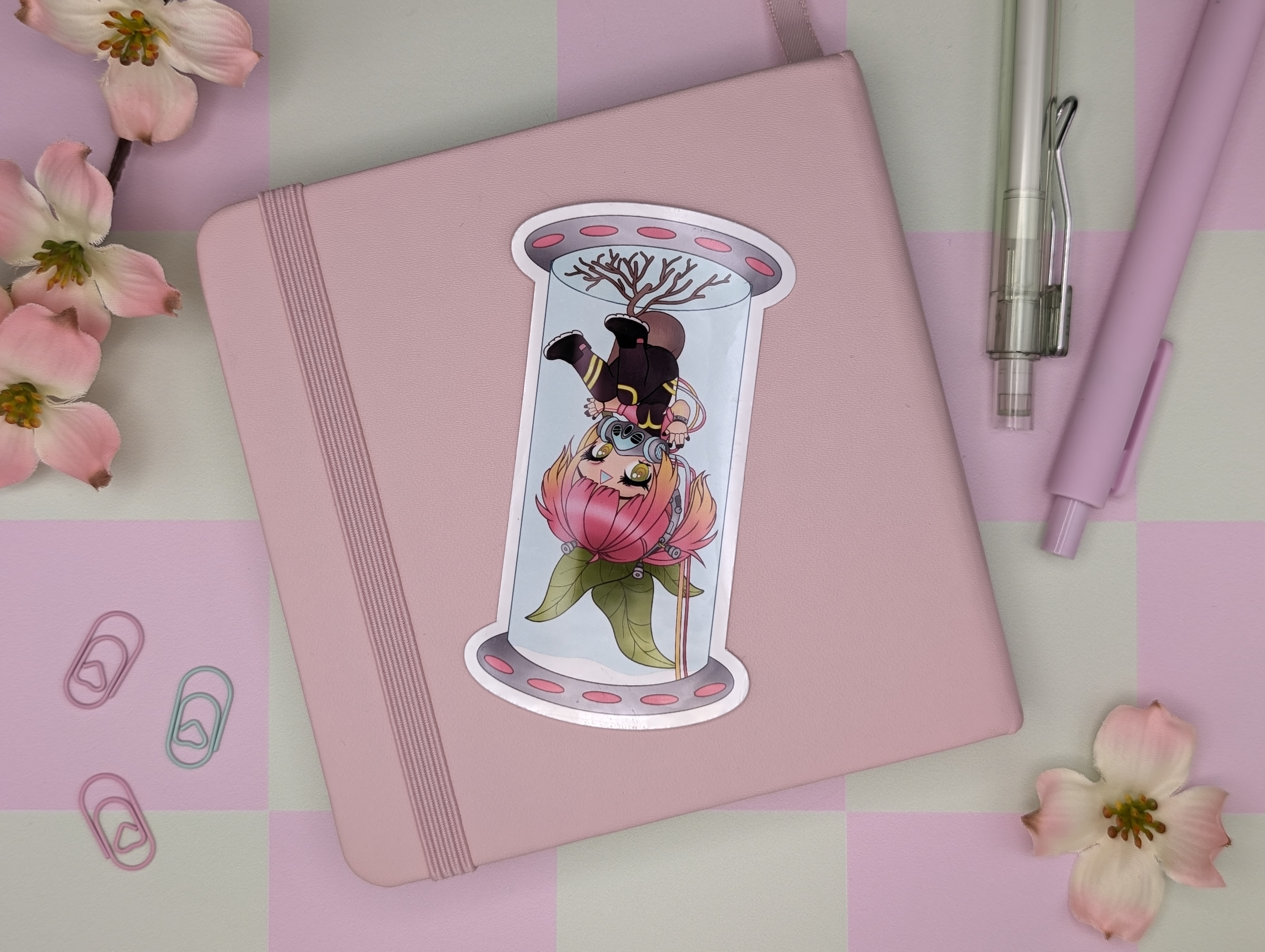 Cyber Girl Sticker / Art Print