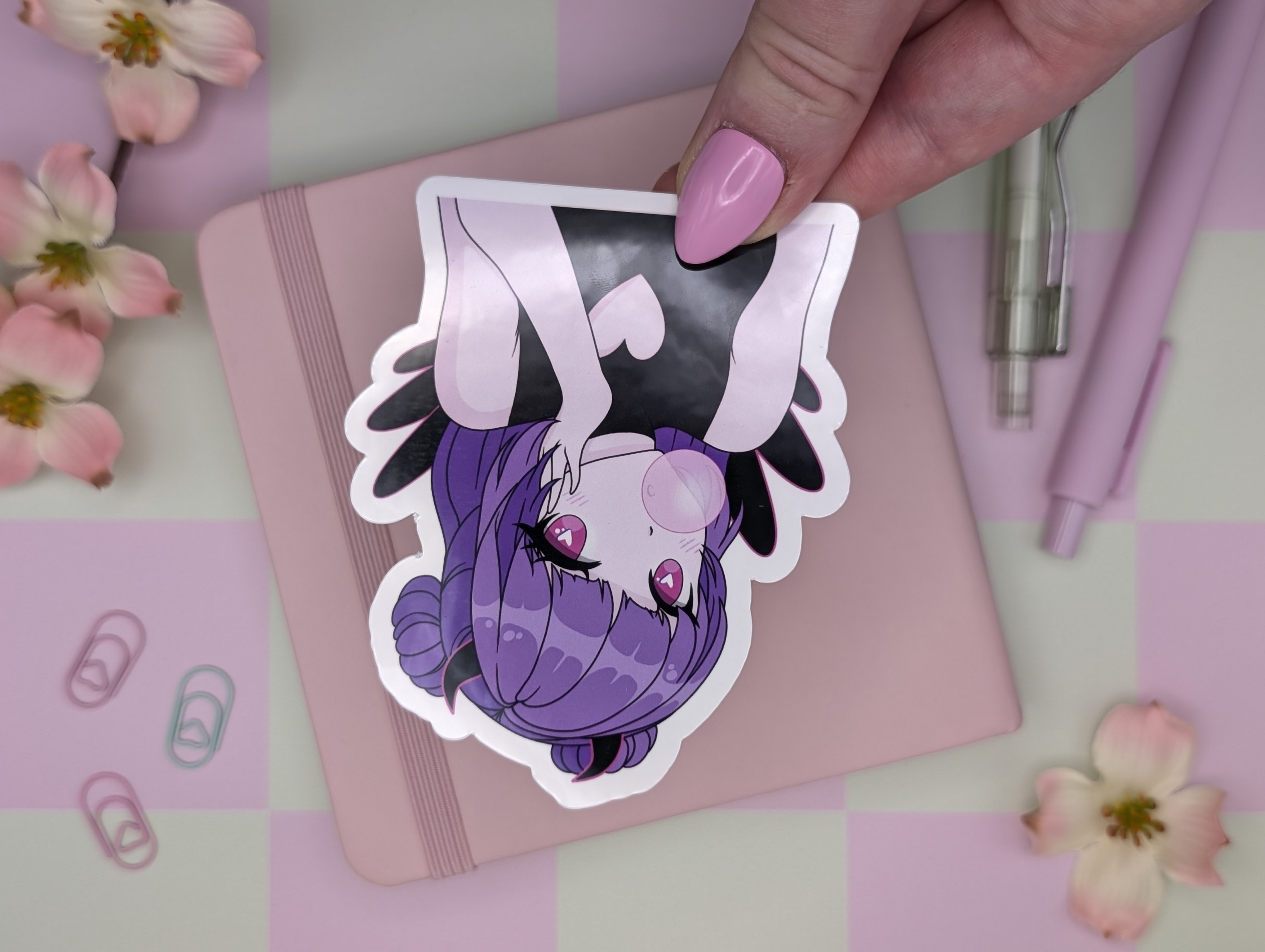 Bubblegum Girl Sticker / Art Print