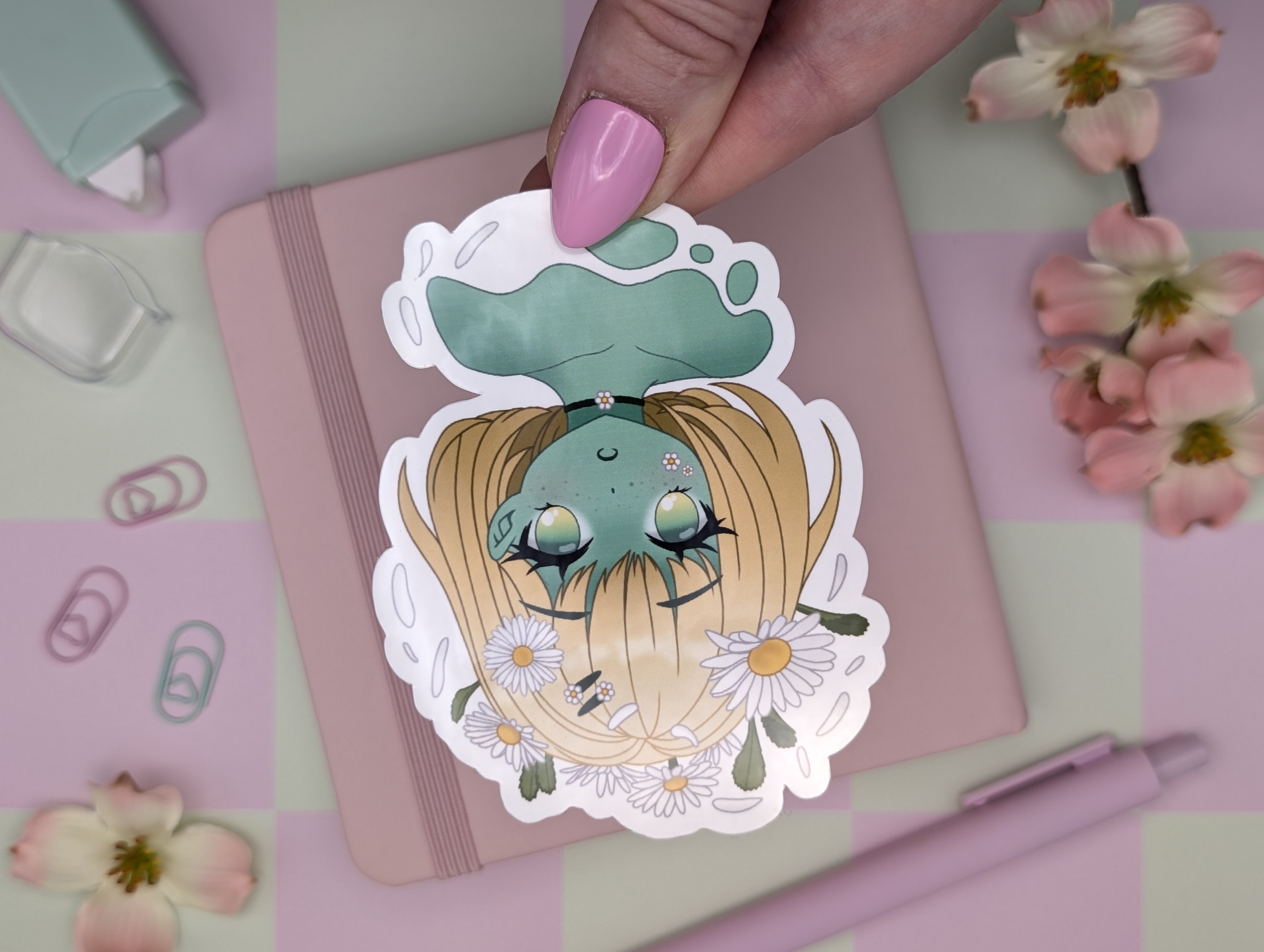 Daisy Girl Sticker / Art Print