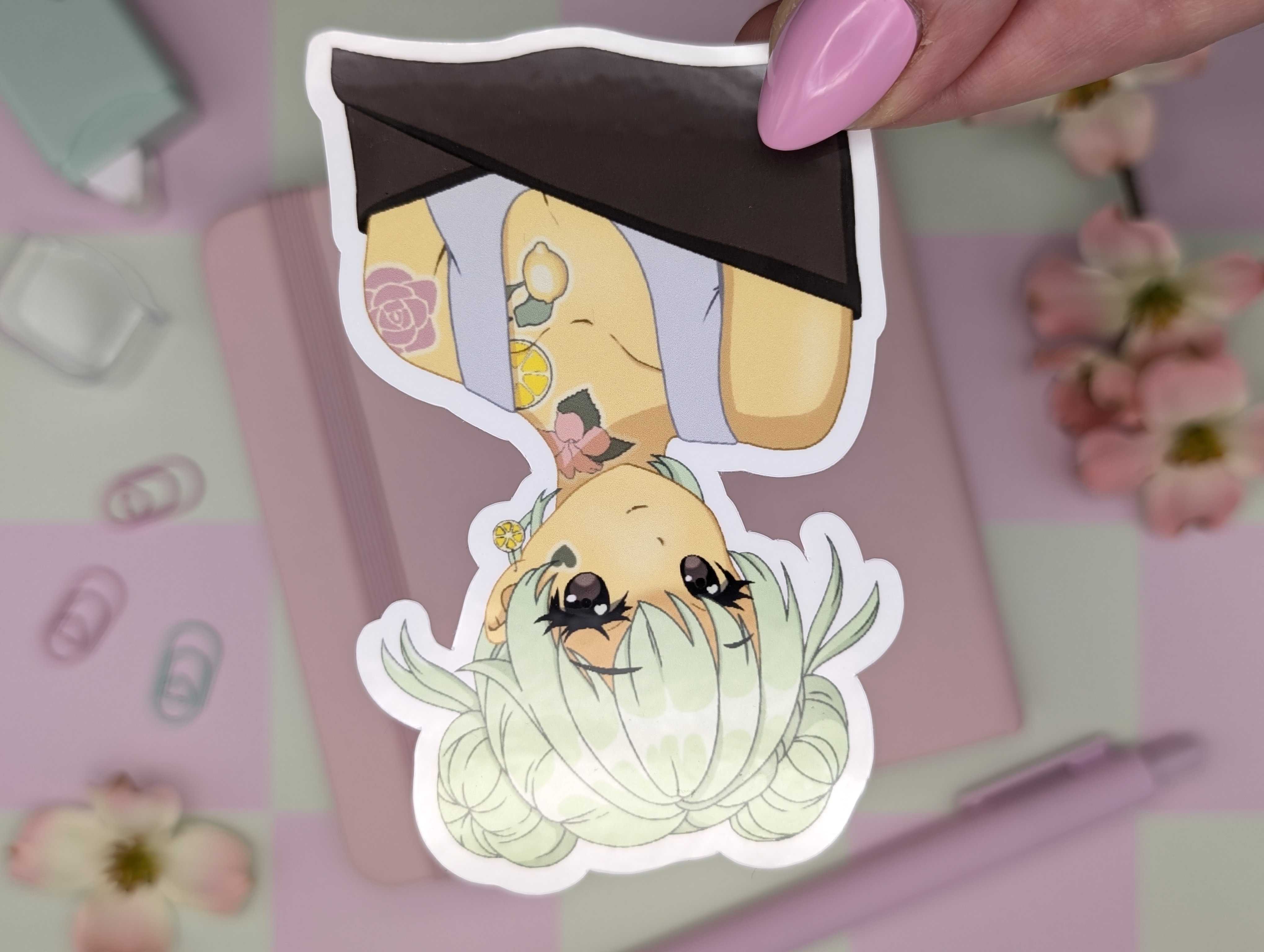 Lemon Girl Sticker / Art Print