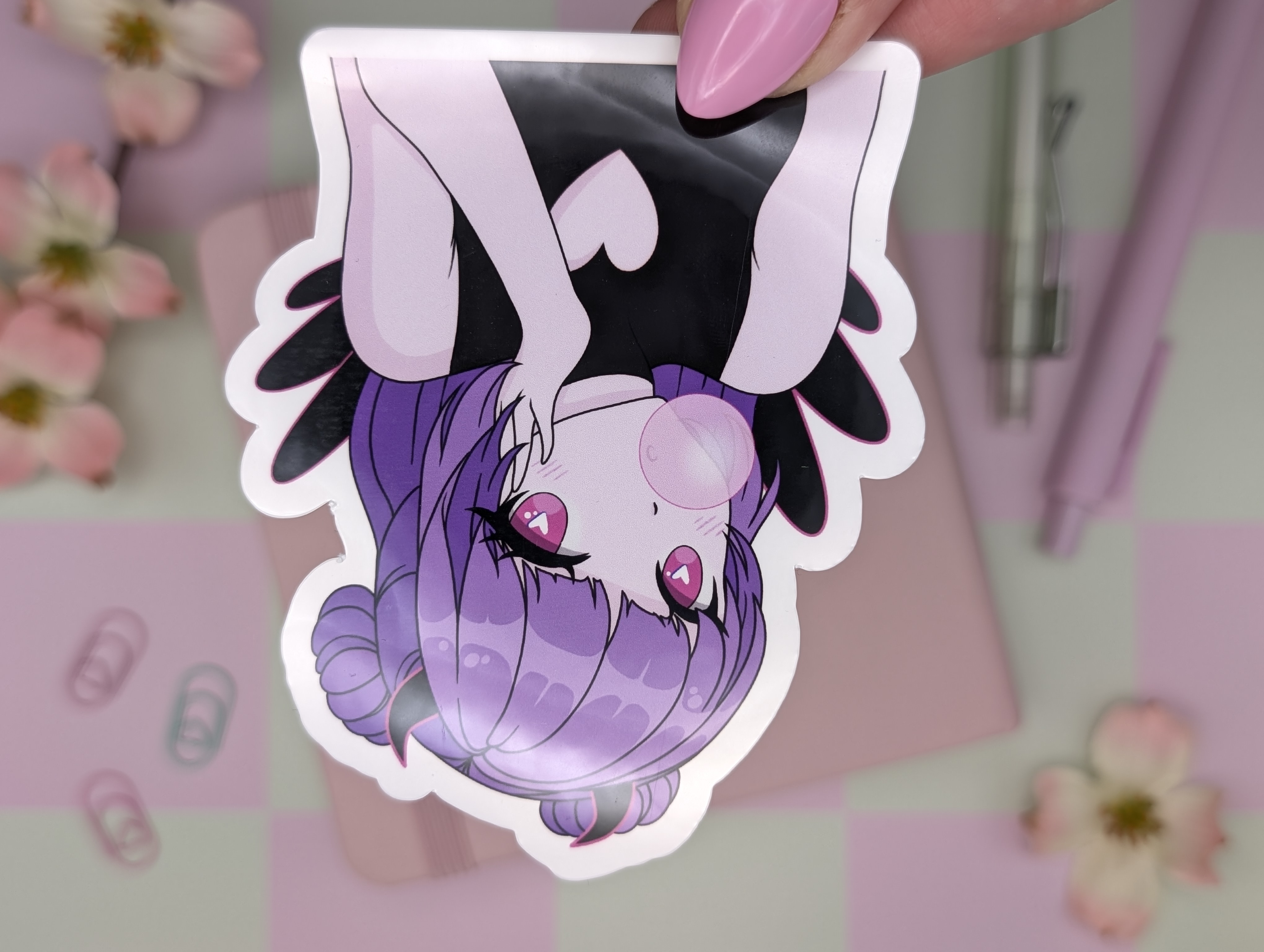 Bubblegum Girl Sticker / Art Print