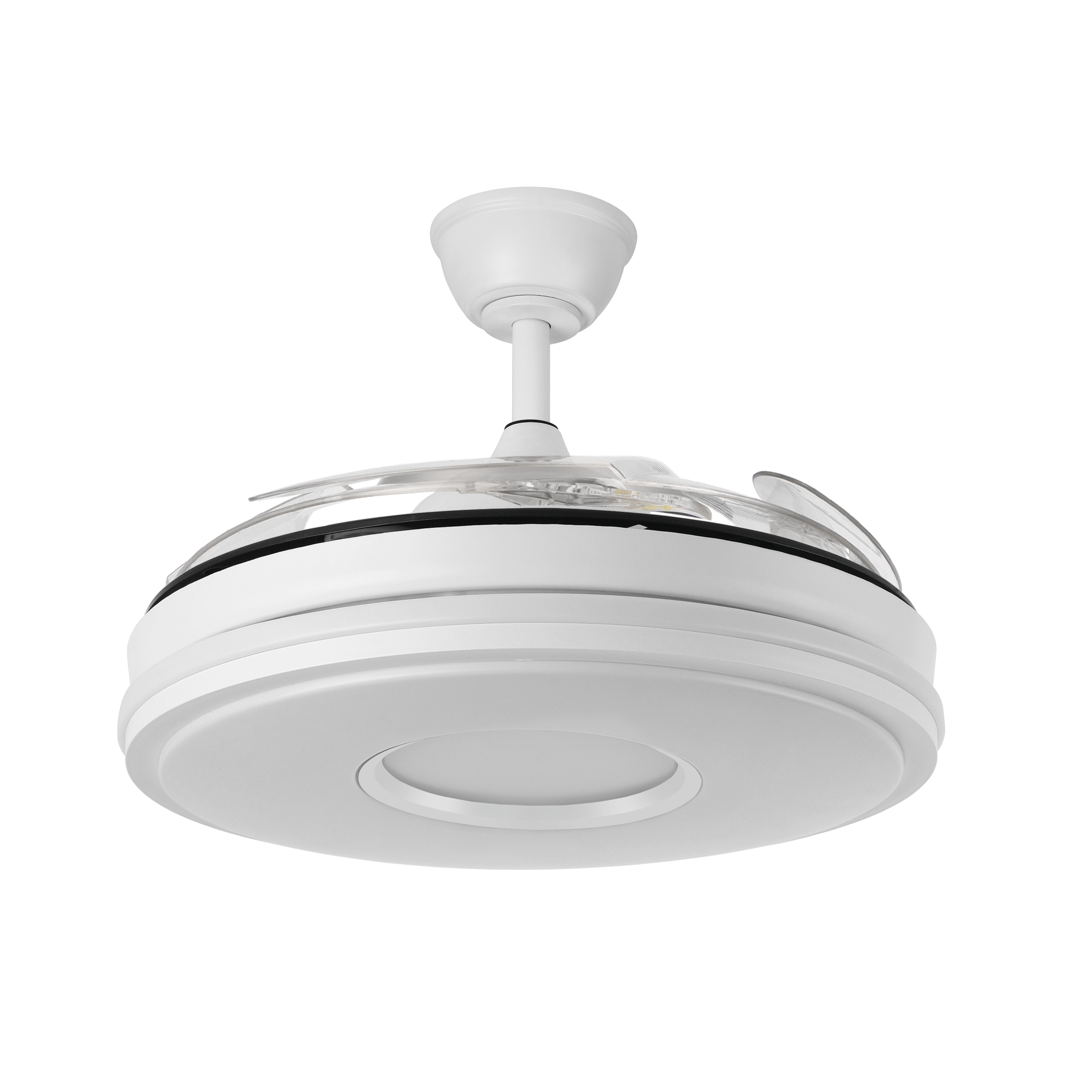 Ventilador Dc Dani 59w 6980lm Blanco 4aspas 6velocidades 106d 3000-4200-6500k Remoto+Reg.Intensidad+memoria+temporizador 24