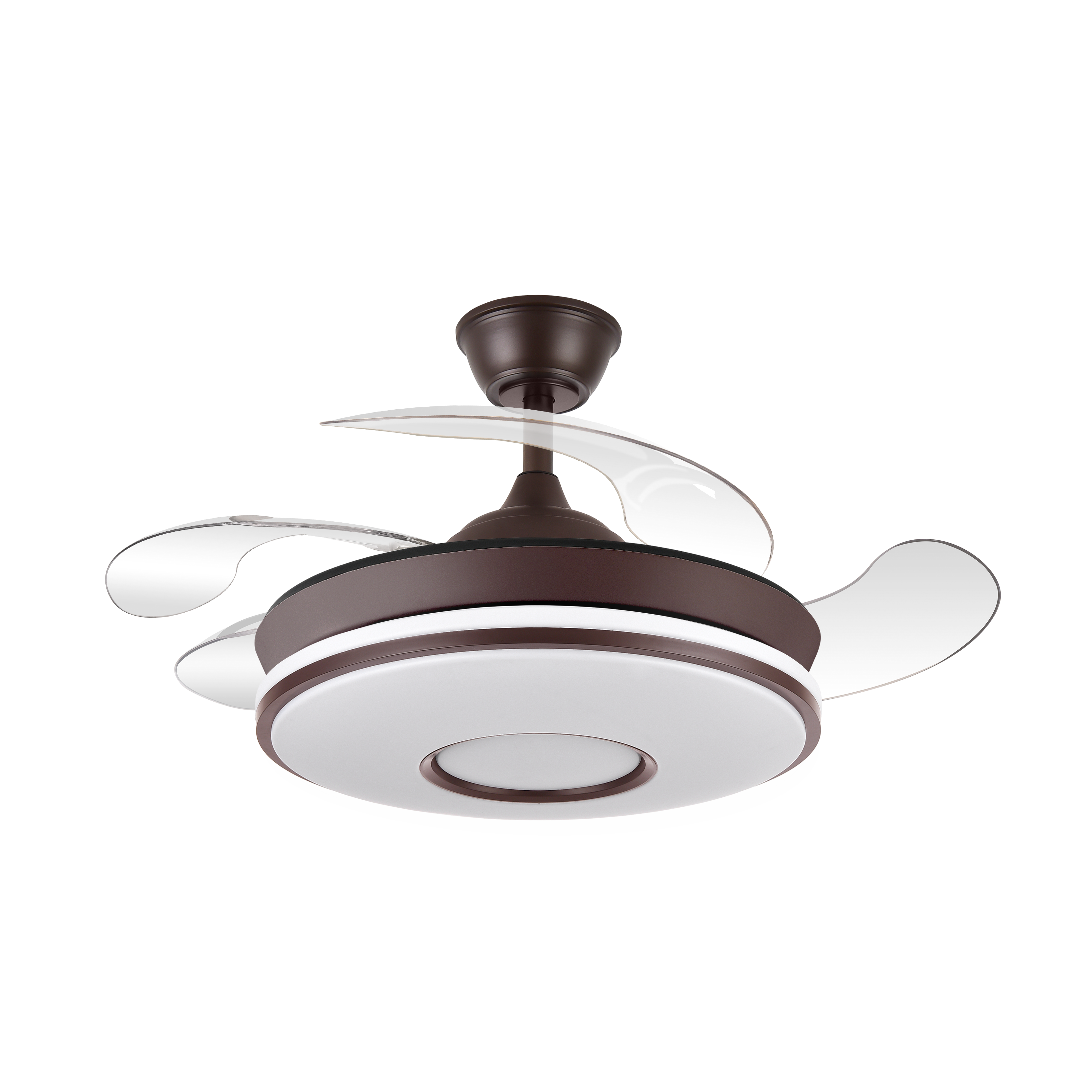 Ventilador Dc Dani Mini 59w Marron 4asp 91d 6980lm 3000-4000-6000k Reg.intensidad Remoto,memoria,temporizador