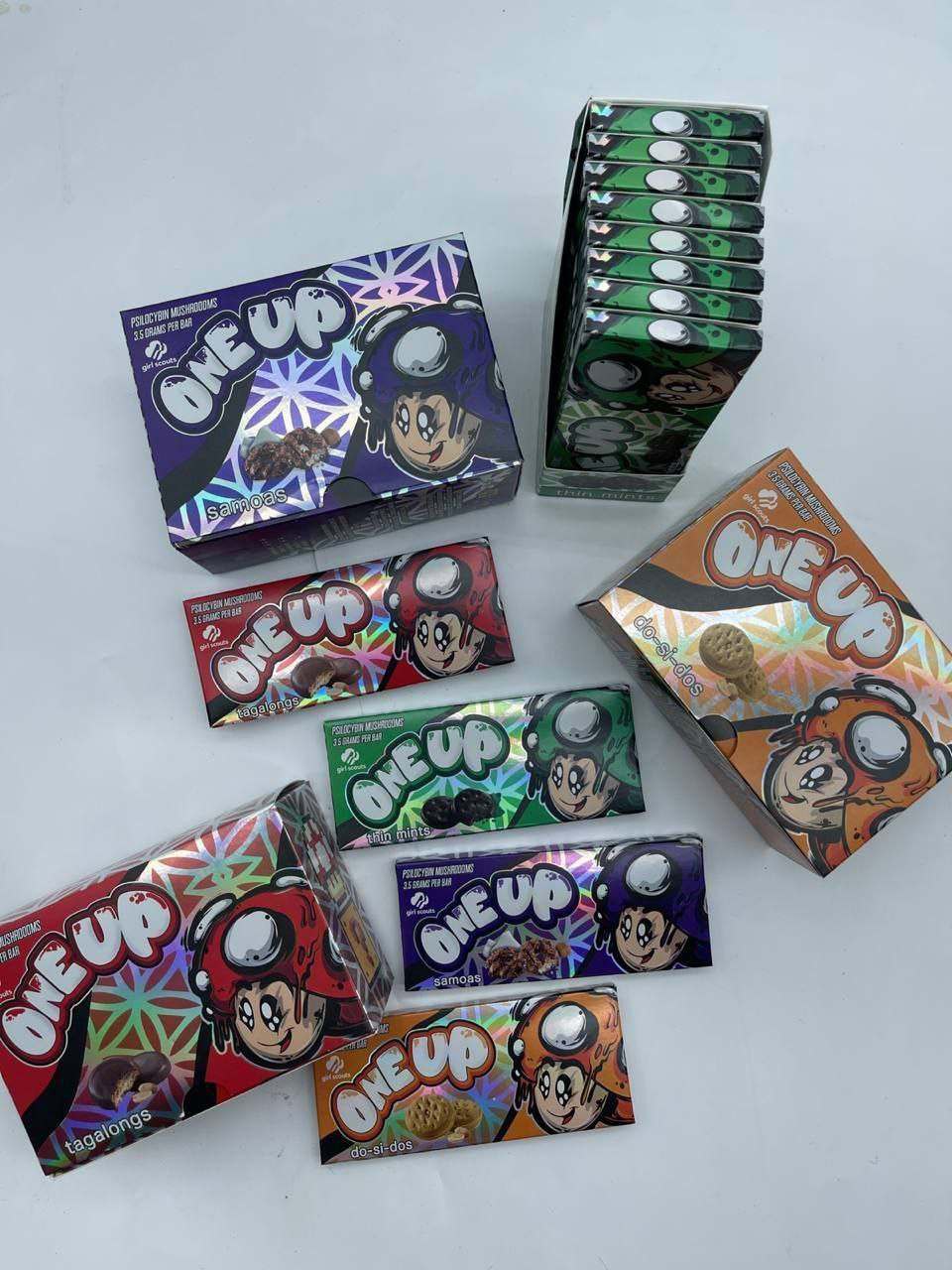 one up mushroom chocolate bar