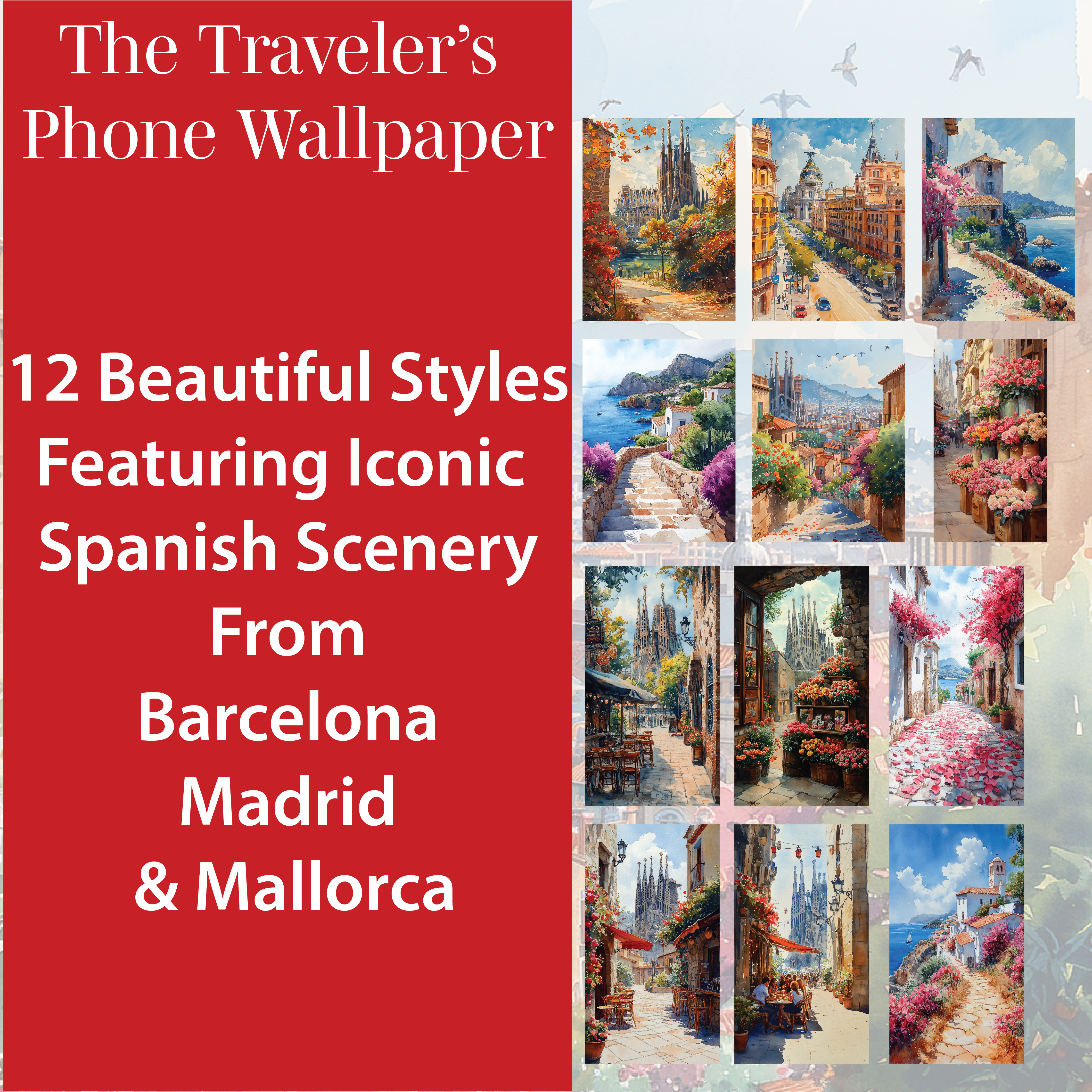 The Traveler's Phone Wallpaper - Spain