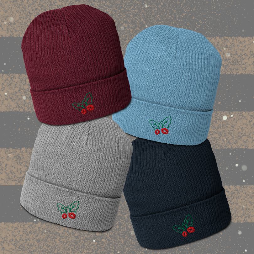 Organic Mistletoe Smooch Beanie