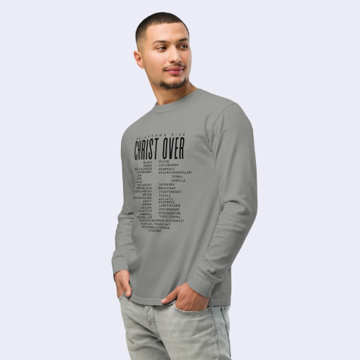 Unisex Christ Over Light Blends Premium Long-sleeve Tee