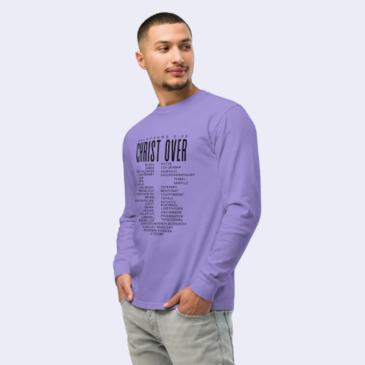 Unisex Christ Over Light Blends Premium Long-sleeve Tee