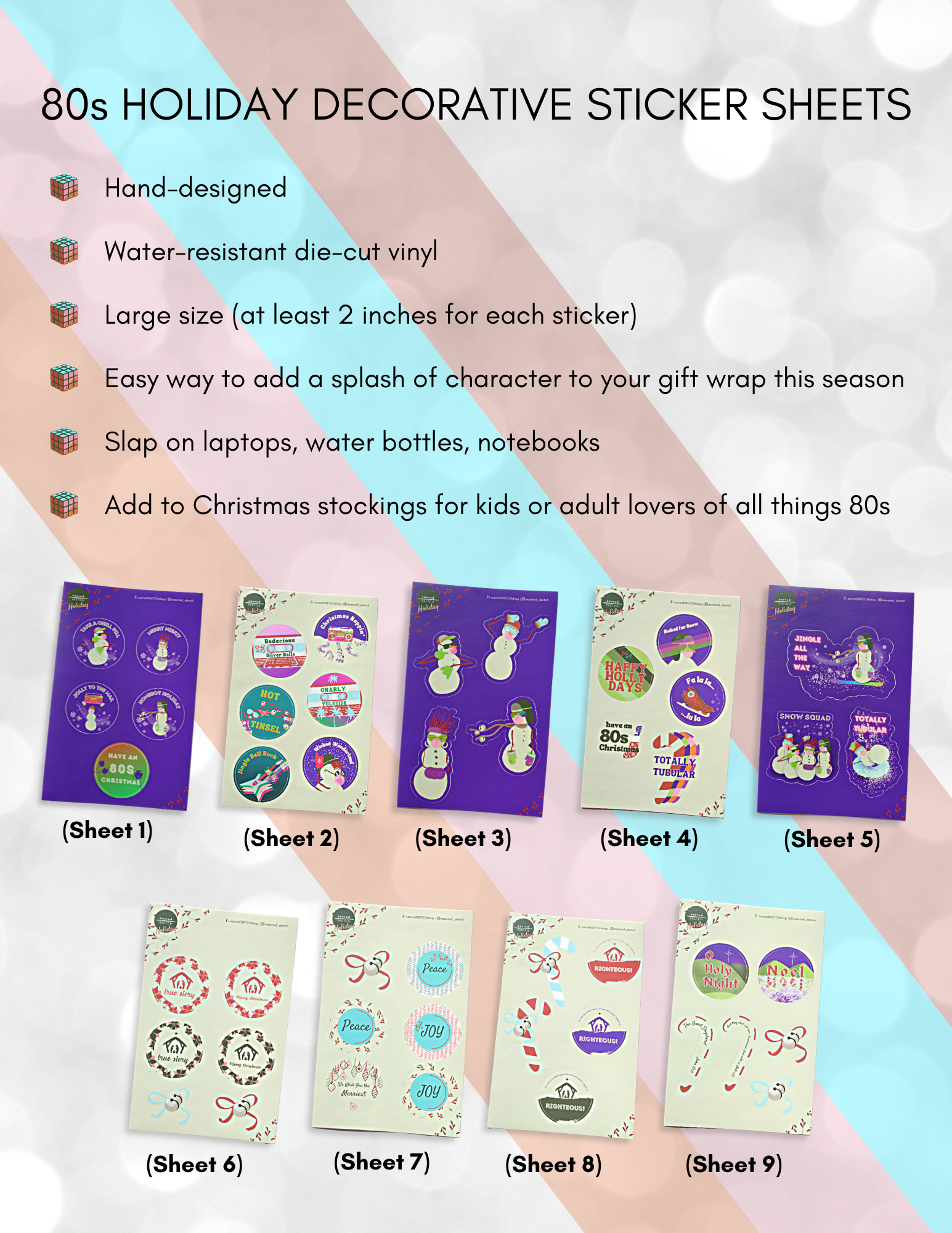 Decorative Holiday Stickers