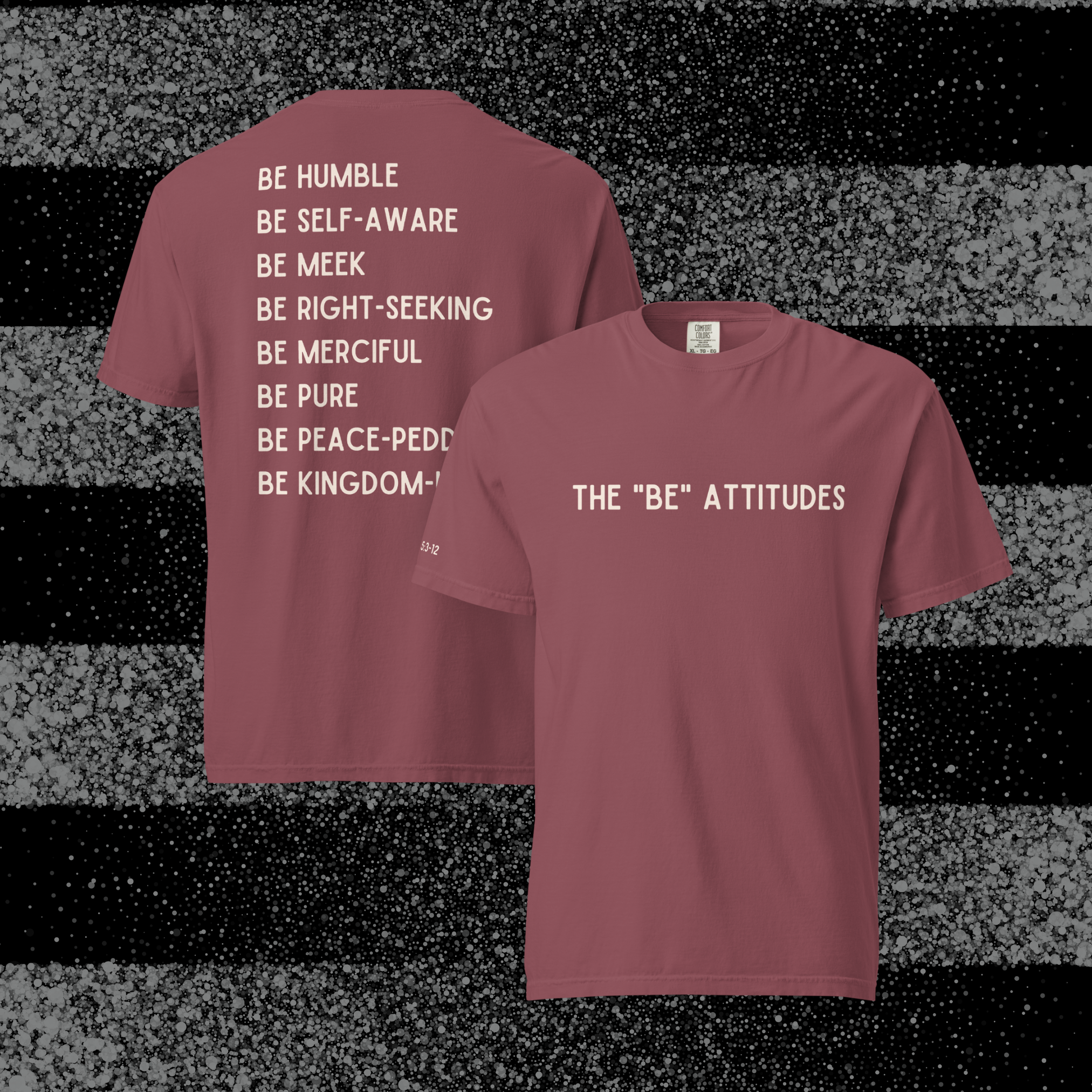 Unisex Be-Attitudes Premium Come and Go Tee Dark Blends