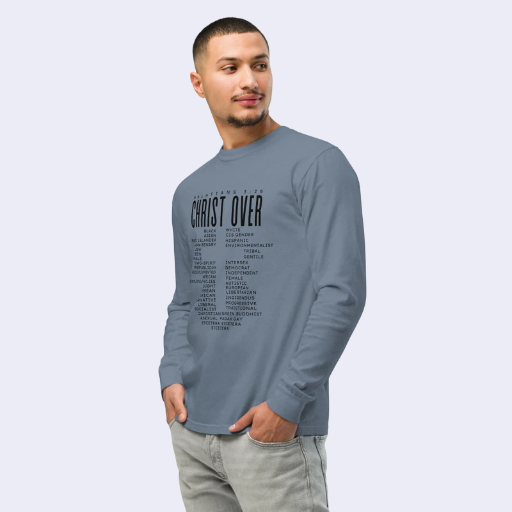 Unisex Christ Over Light Blends Premium Long-sleeve Tee