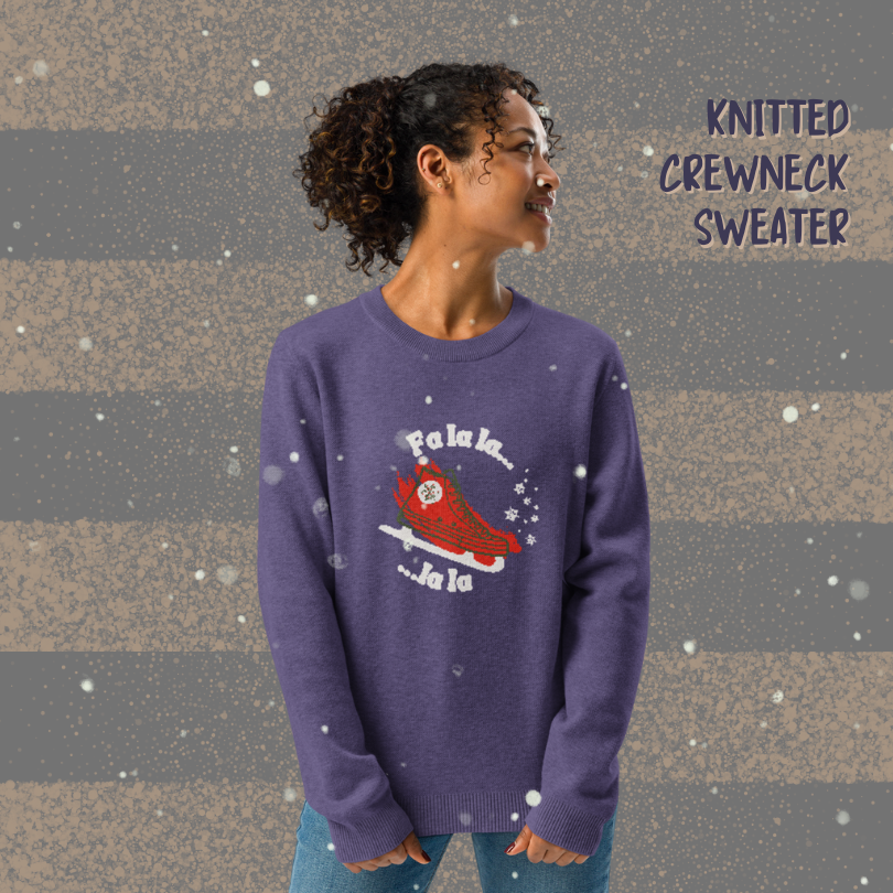 Fa La La Knitted Crew Neck Sweater