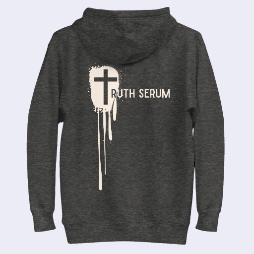 Unisex Truth Serum Hoodie Front and Back Dark Blends