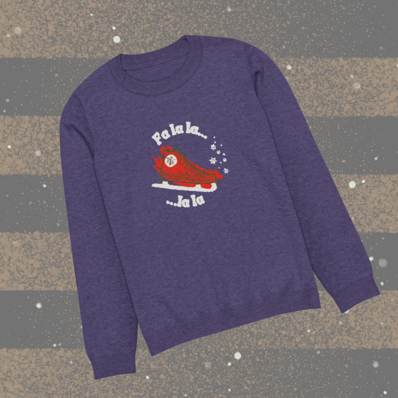 Fa La La Knitted Crew Neck Sweater
