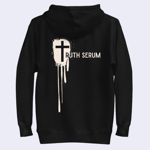 Unisex Truth Serum Hoodie Front and Back Dark Blends