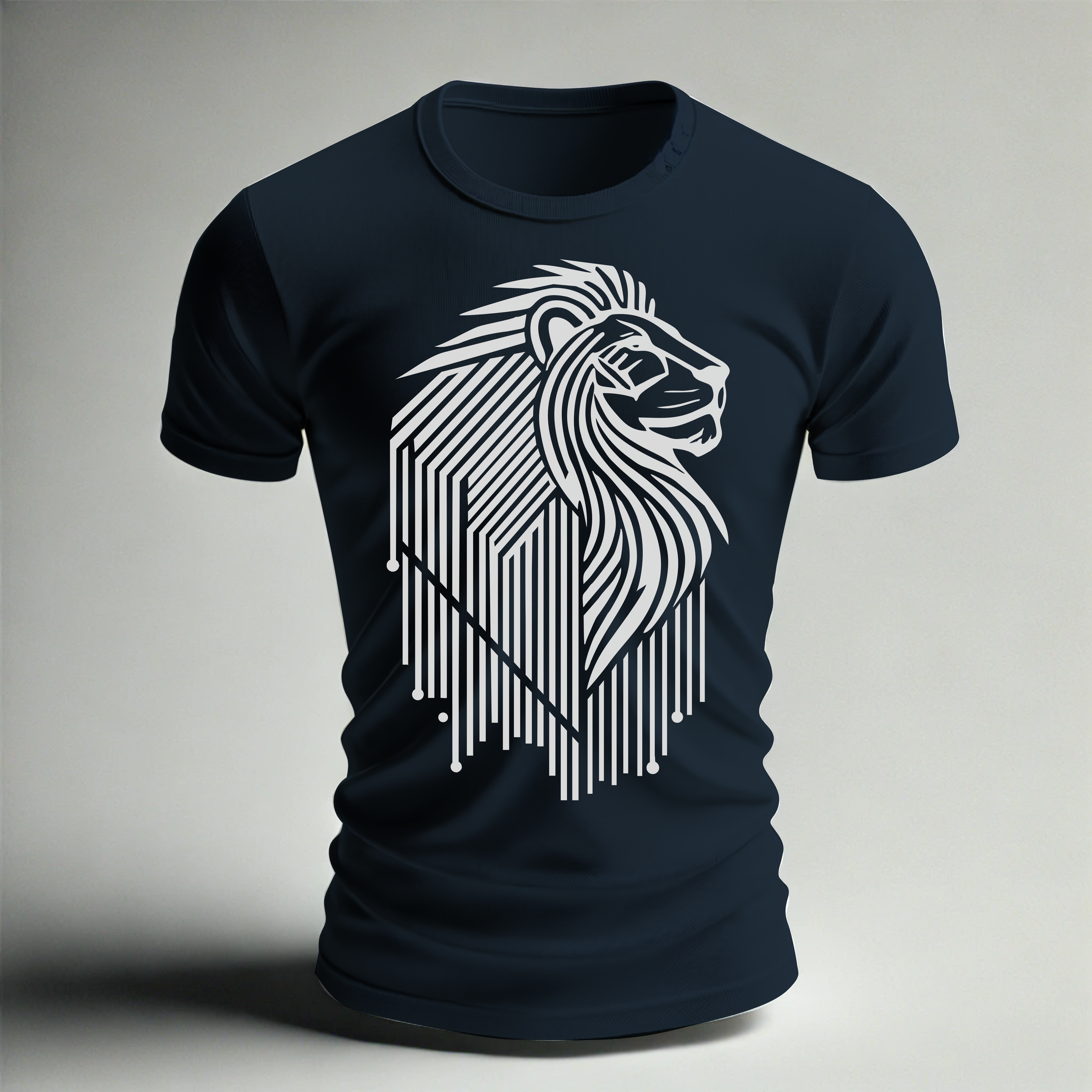 Playera con diseño de león 1