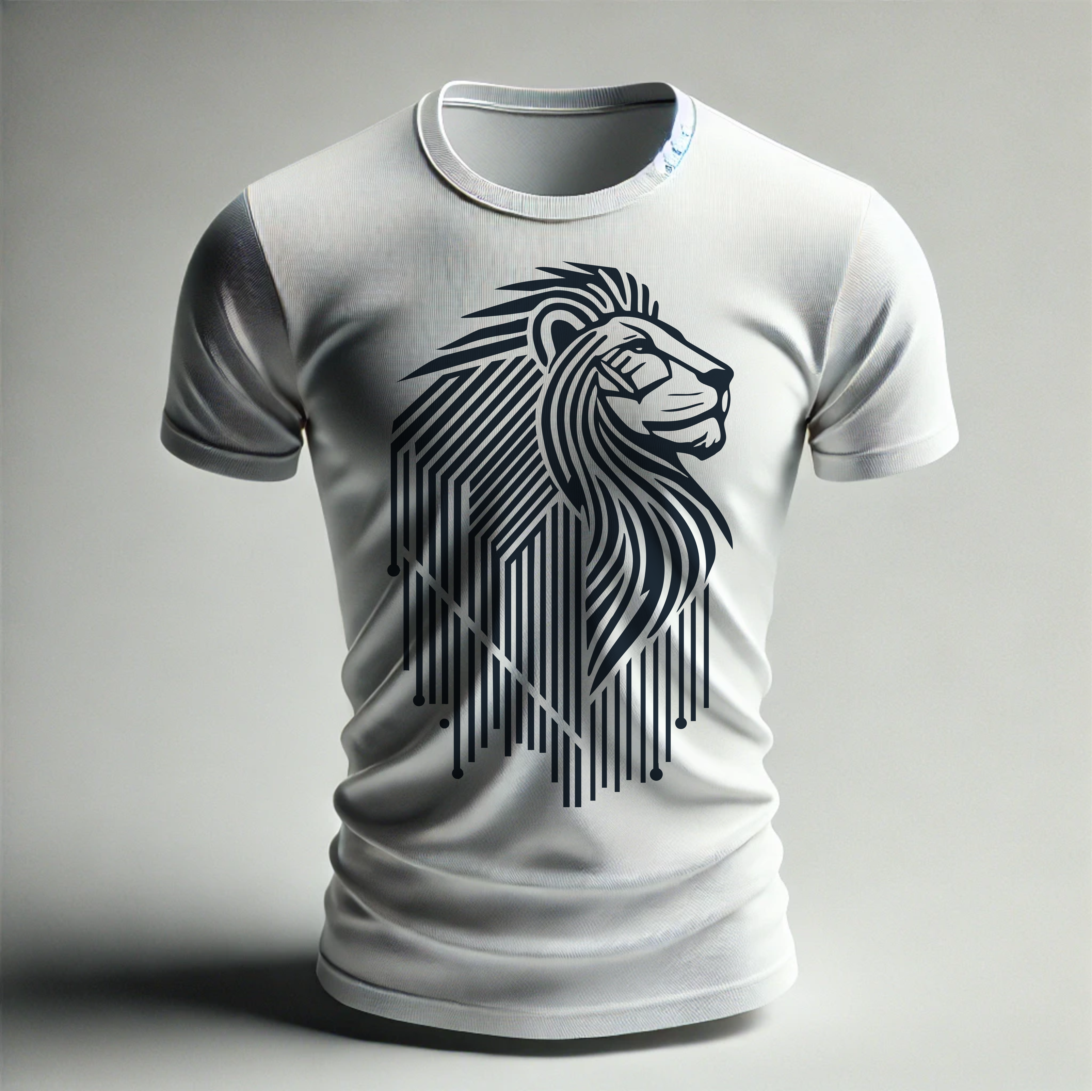 Playera con diseño de león 1