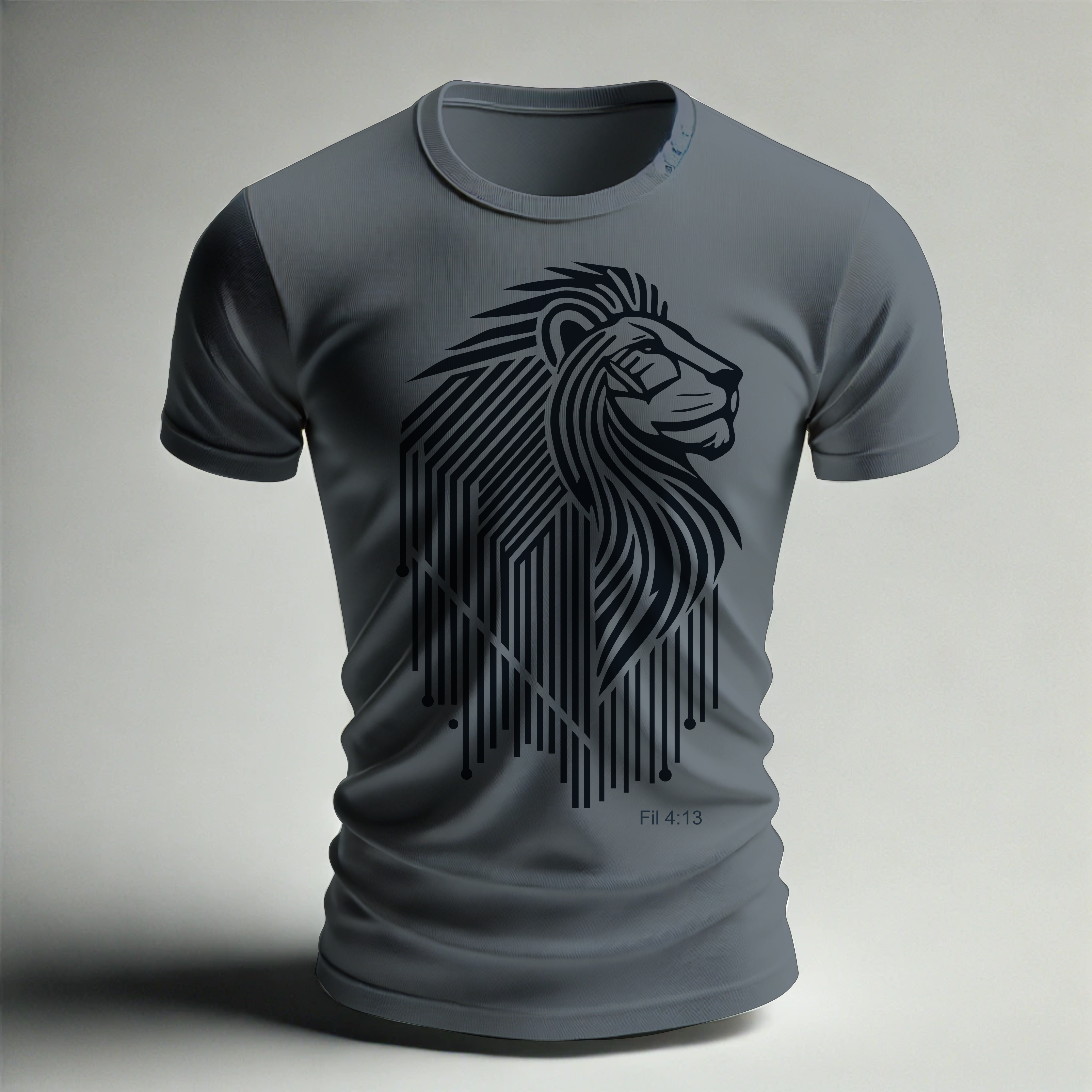 Playera con diseño de león 1