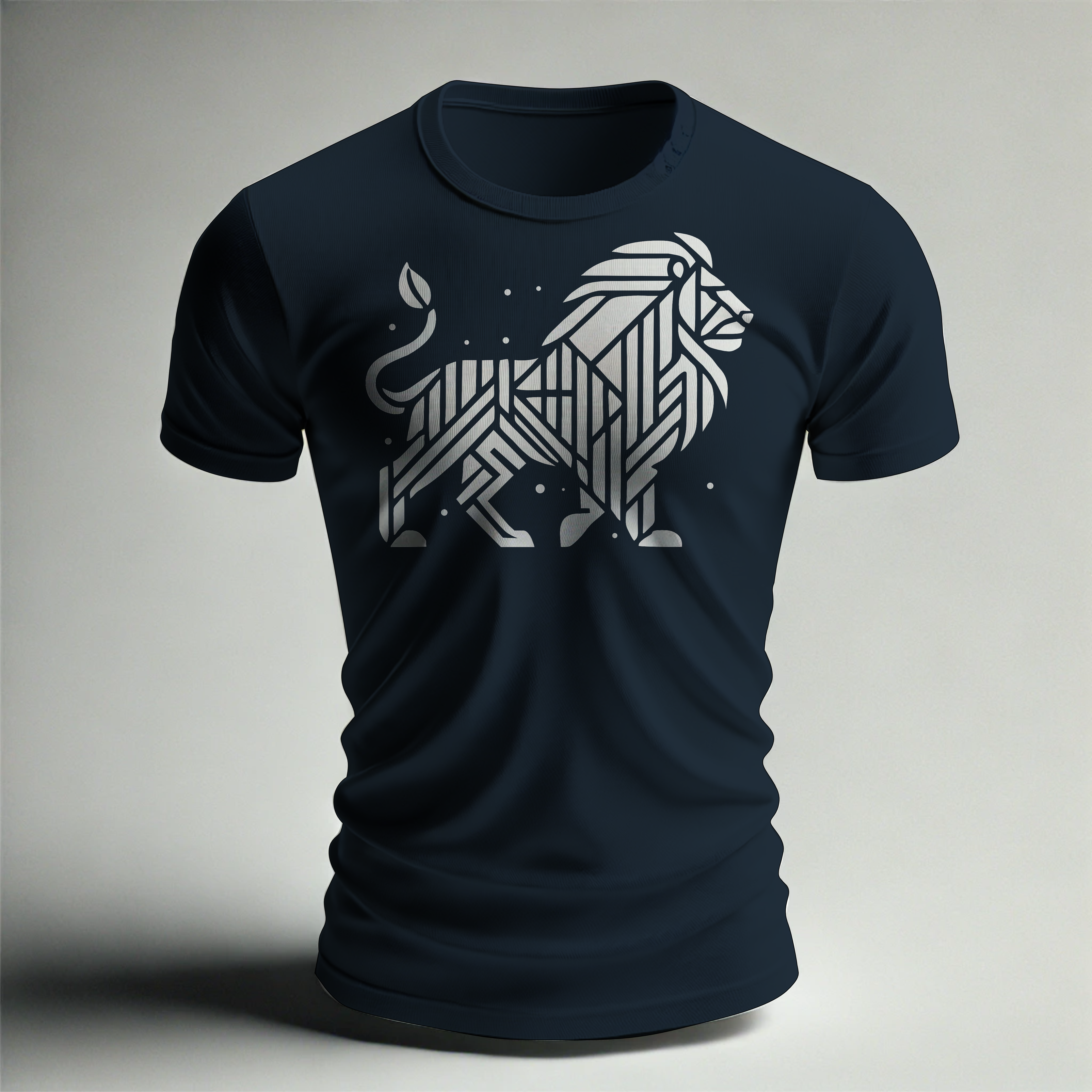 Camiseta con diseño de león 4