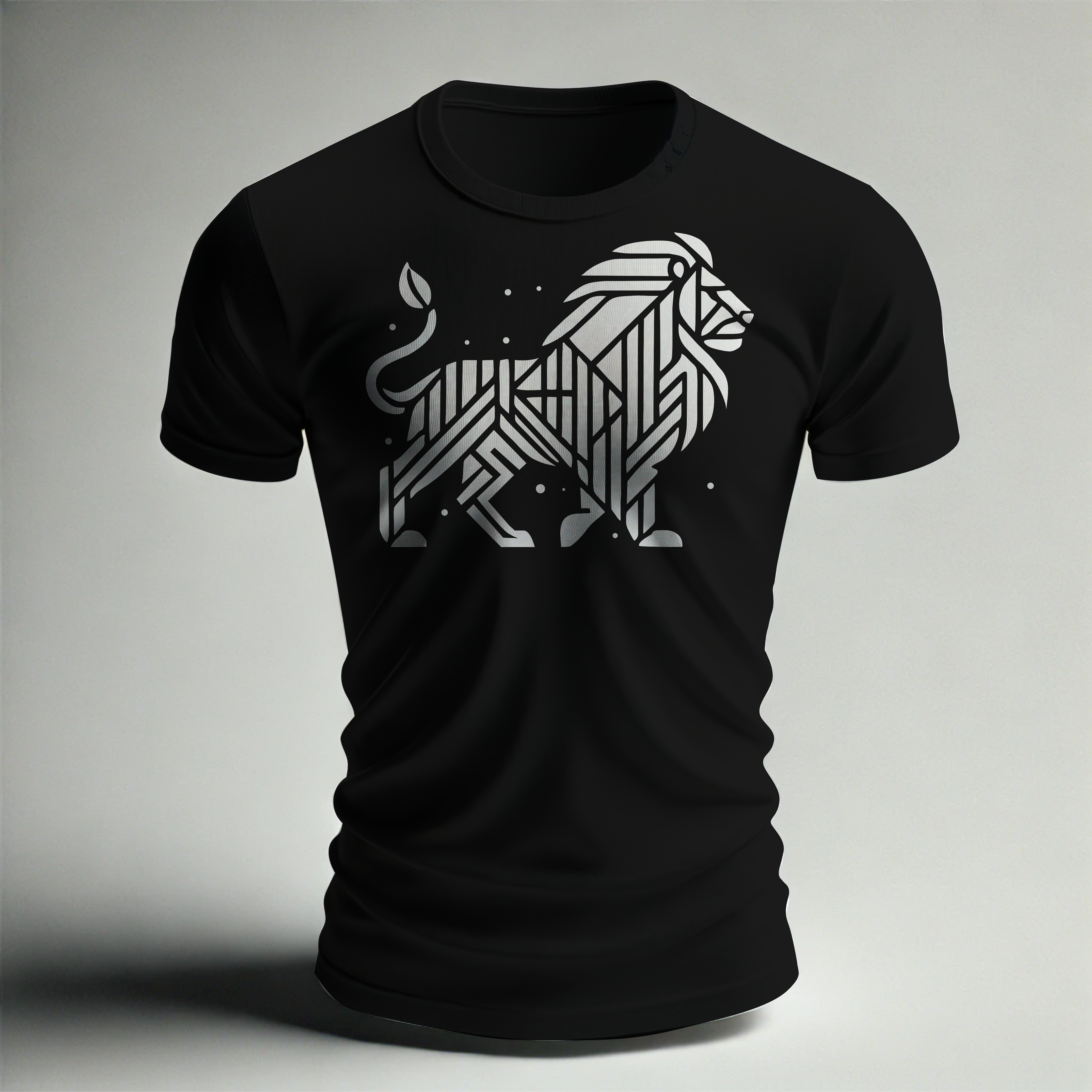 Camiseta con diseño de león 4