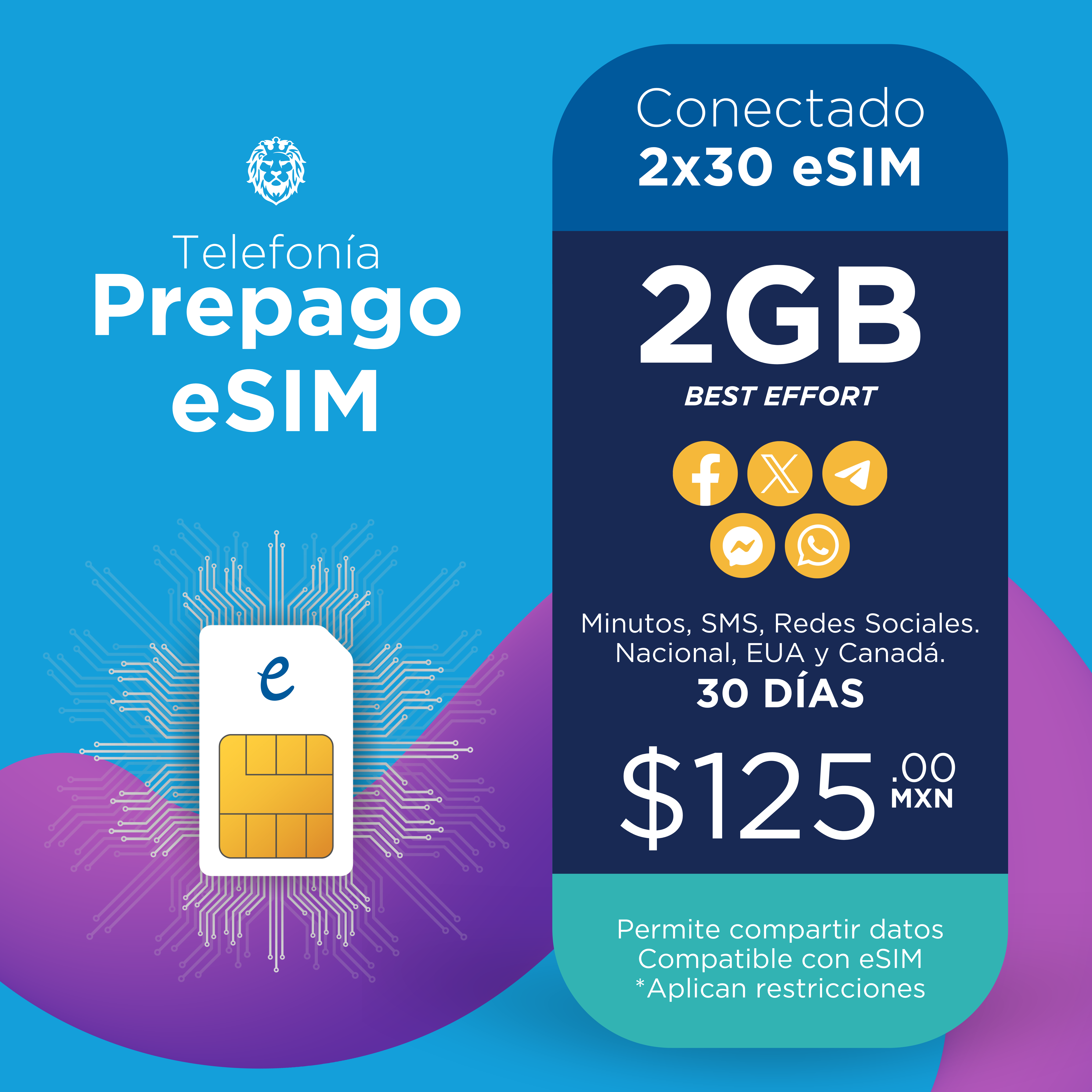 E-SIM Conectado 2x30