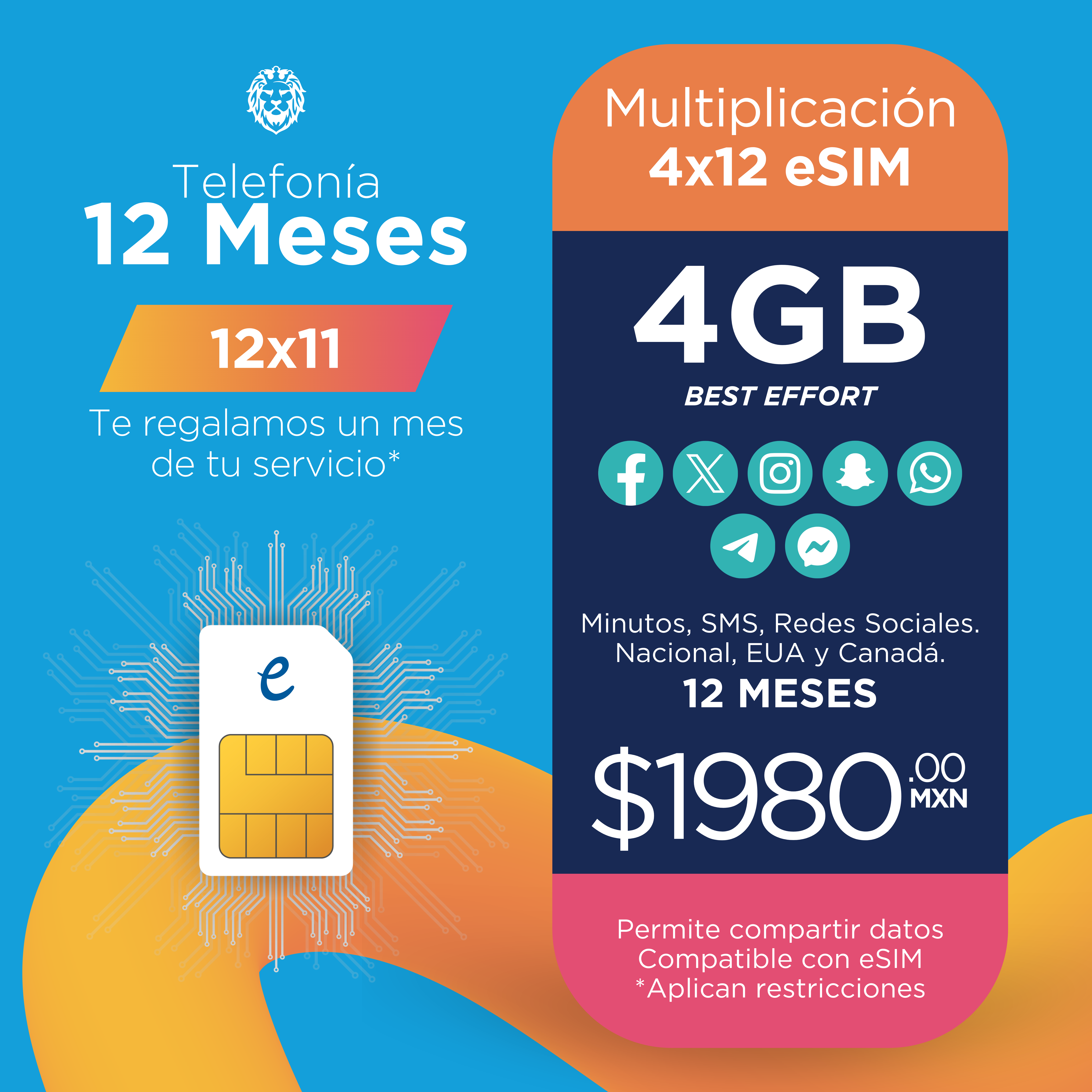 E-SIM Multiplicación 4X12