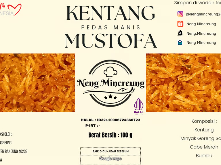 Kentang Mustofa Pedas Manis