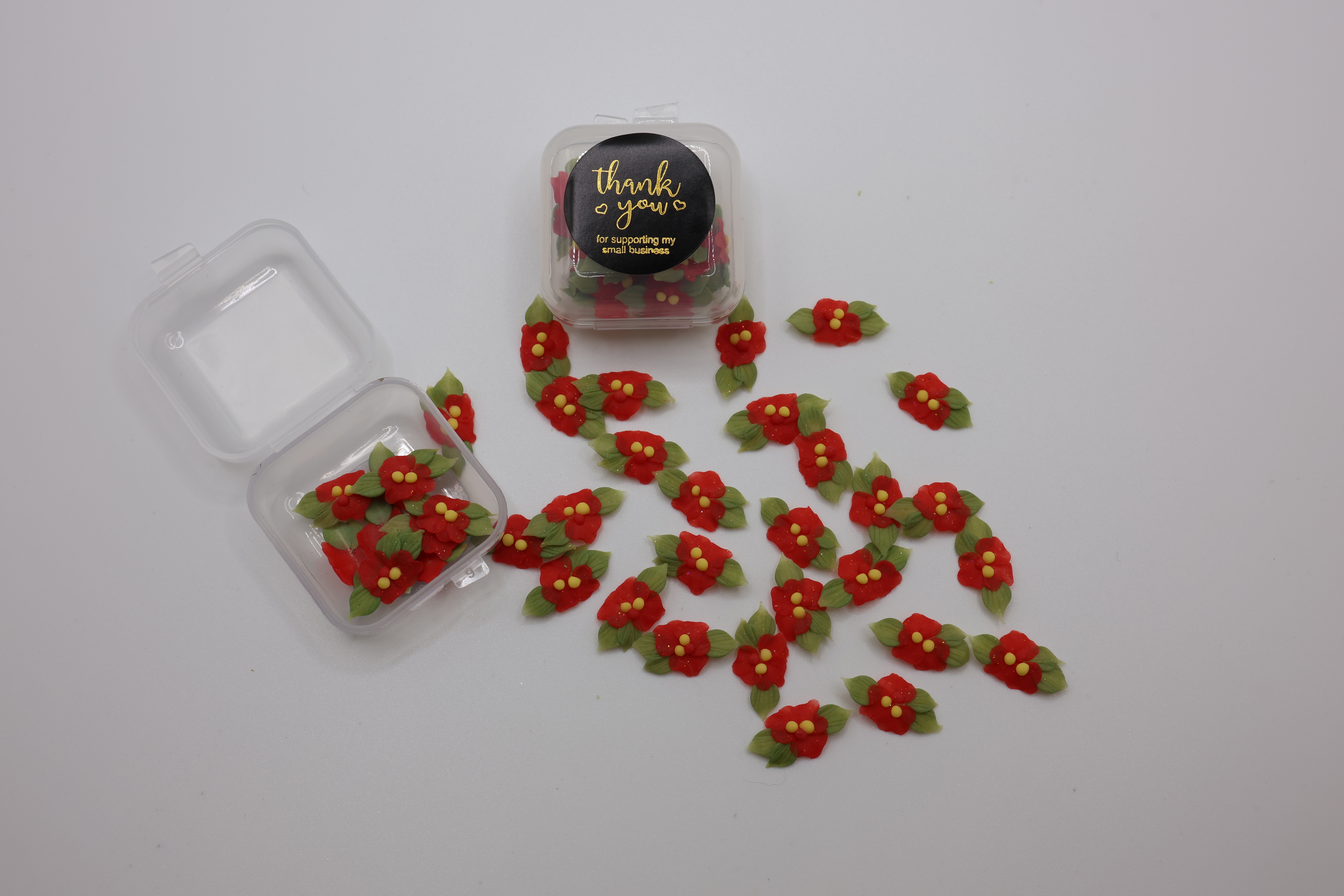 3D CHRISTMAS FLOWERS (15PC) - 41