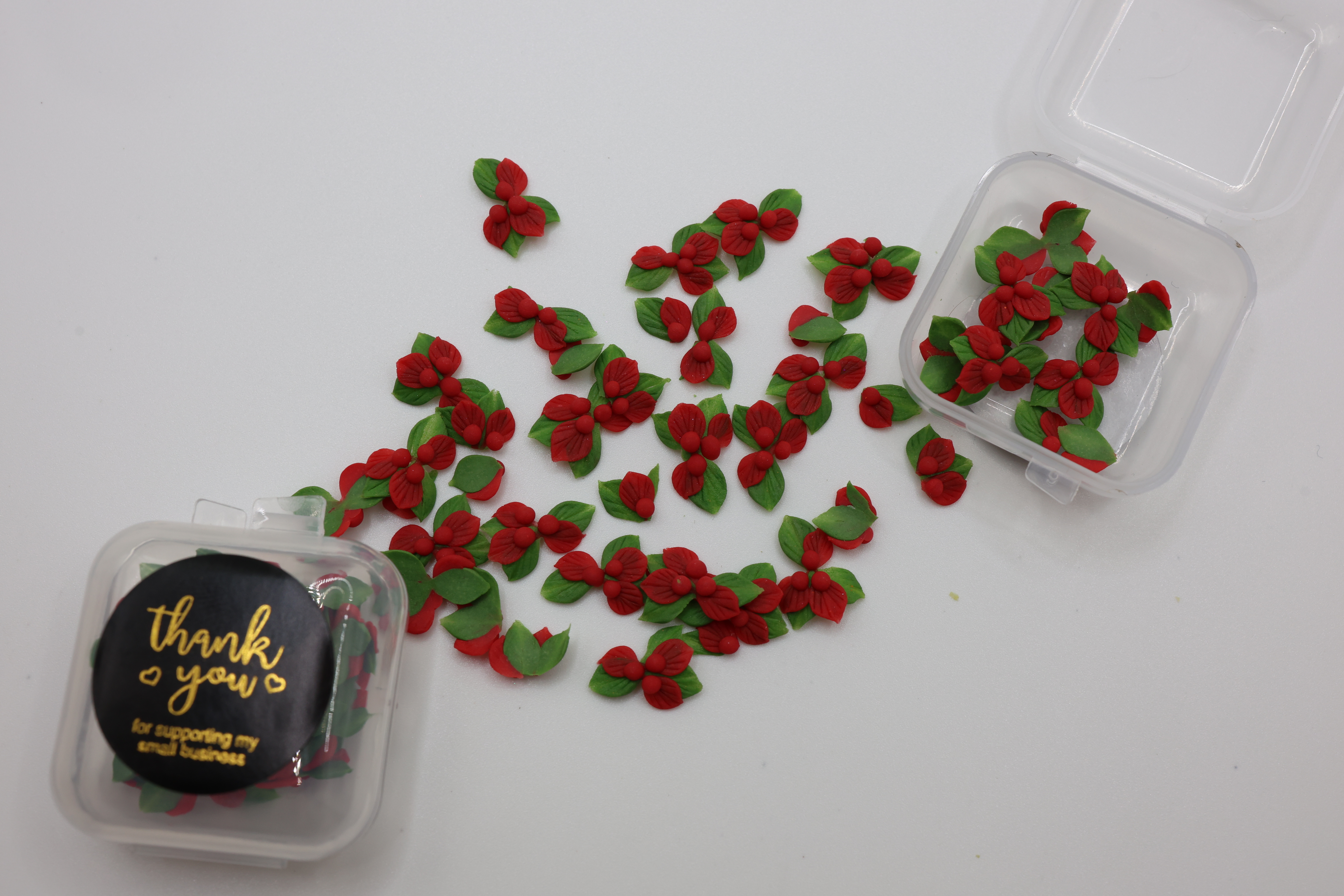 3D CHRISTMAS FLOWERS (15PC) - 39