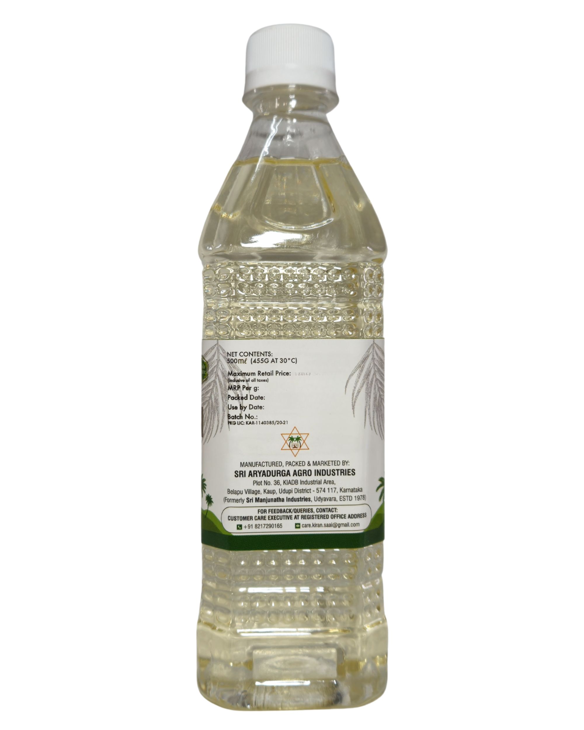 Kiran Coconut Oil Bottle 500ML