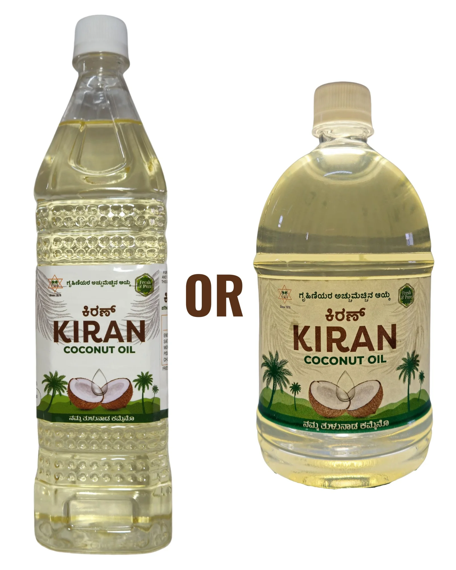 Kiran Coconut Oil Bottle 1L