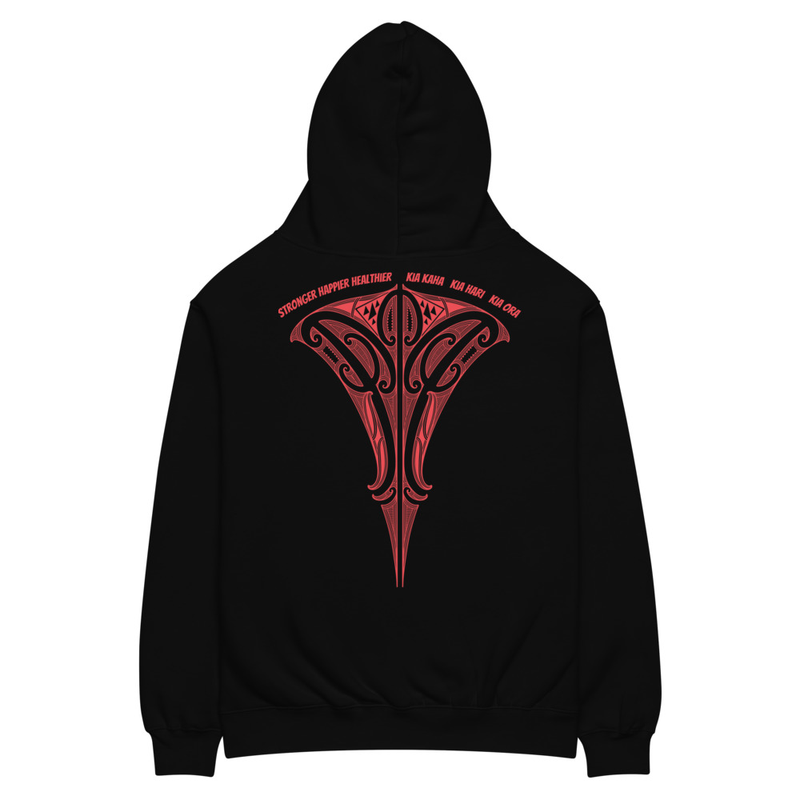 "MANA" Oversized Unisex Hoodie - Red