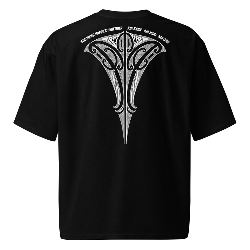 "MANA" Oversized Unisex Tee - Black