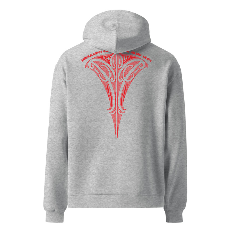 "MANA" Oversized Unisex Hoodie - Grey