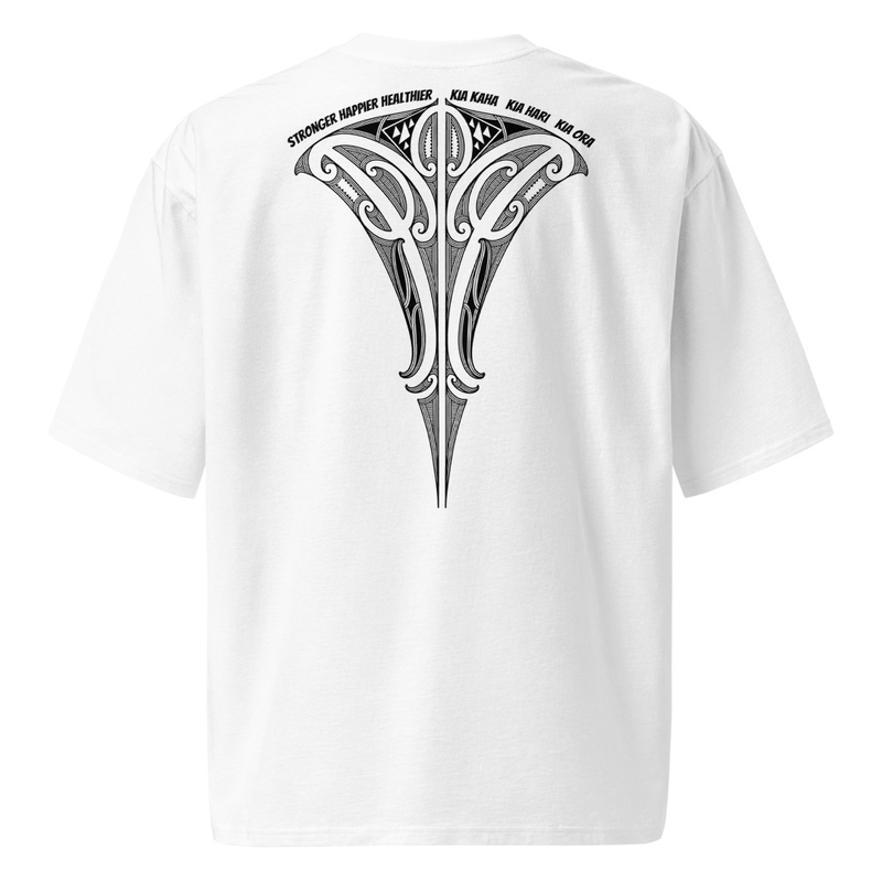 "MANA" Oversized Unisex Tee - White