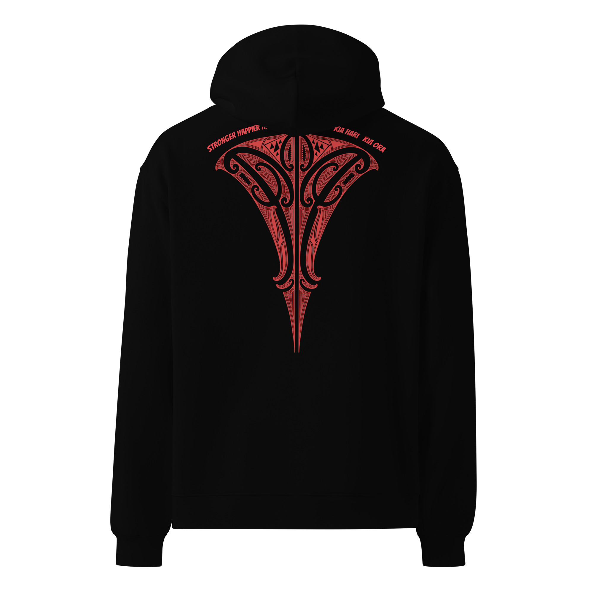 "MANA" Oversized Unisex Hoodie - Red