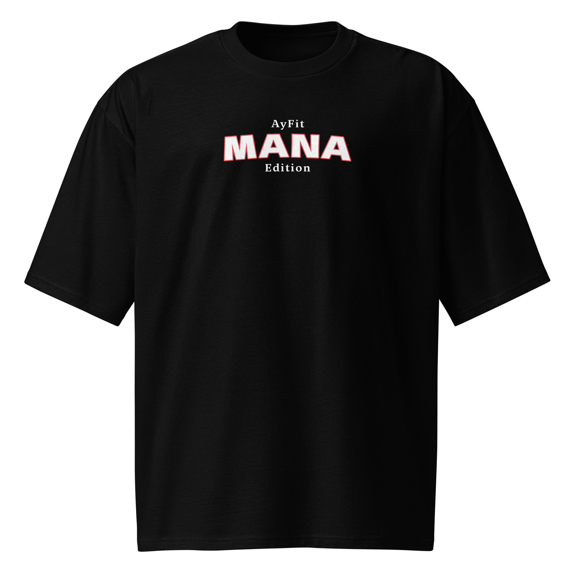 "MANA" Oversized Unisex Tee - Black