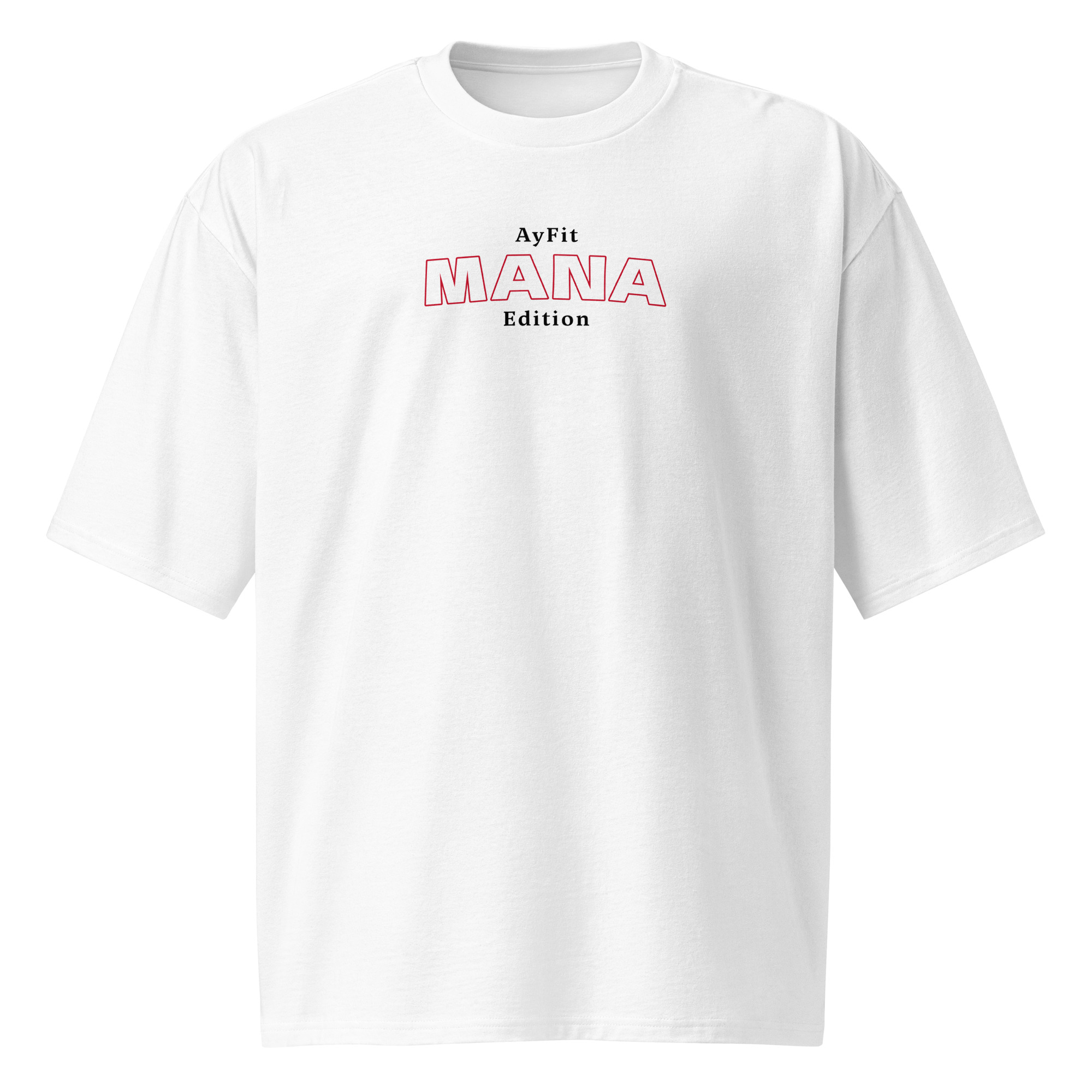 "MANA" Oversized Unisex Tee - White
