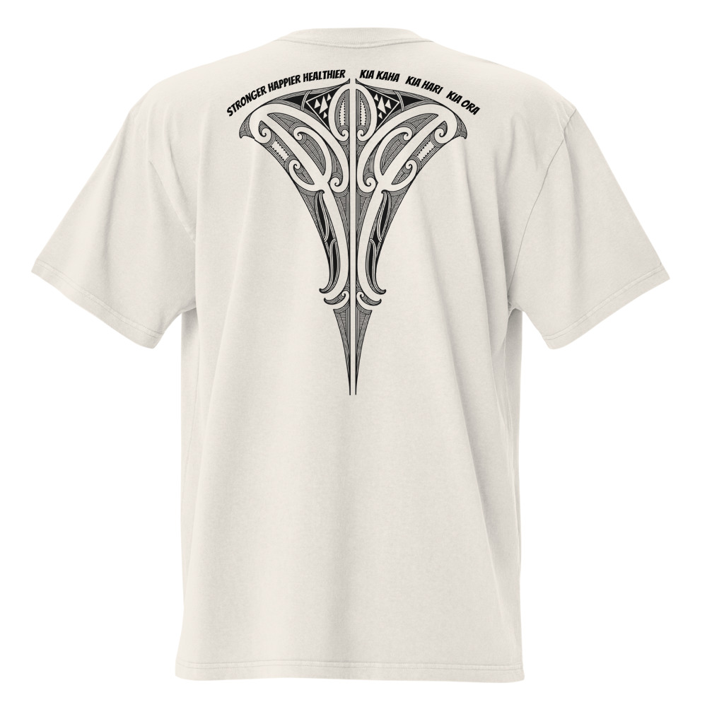 "MANA" Oversized Unisex Tee - Faded Bone