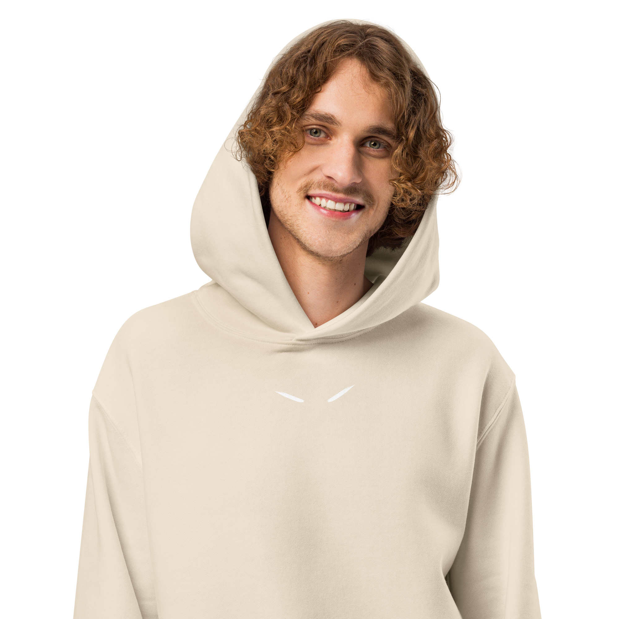 "SHH" Oversized Unisex Hoodie - Dust