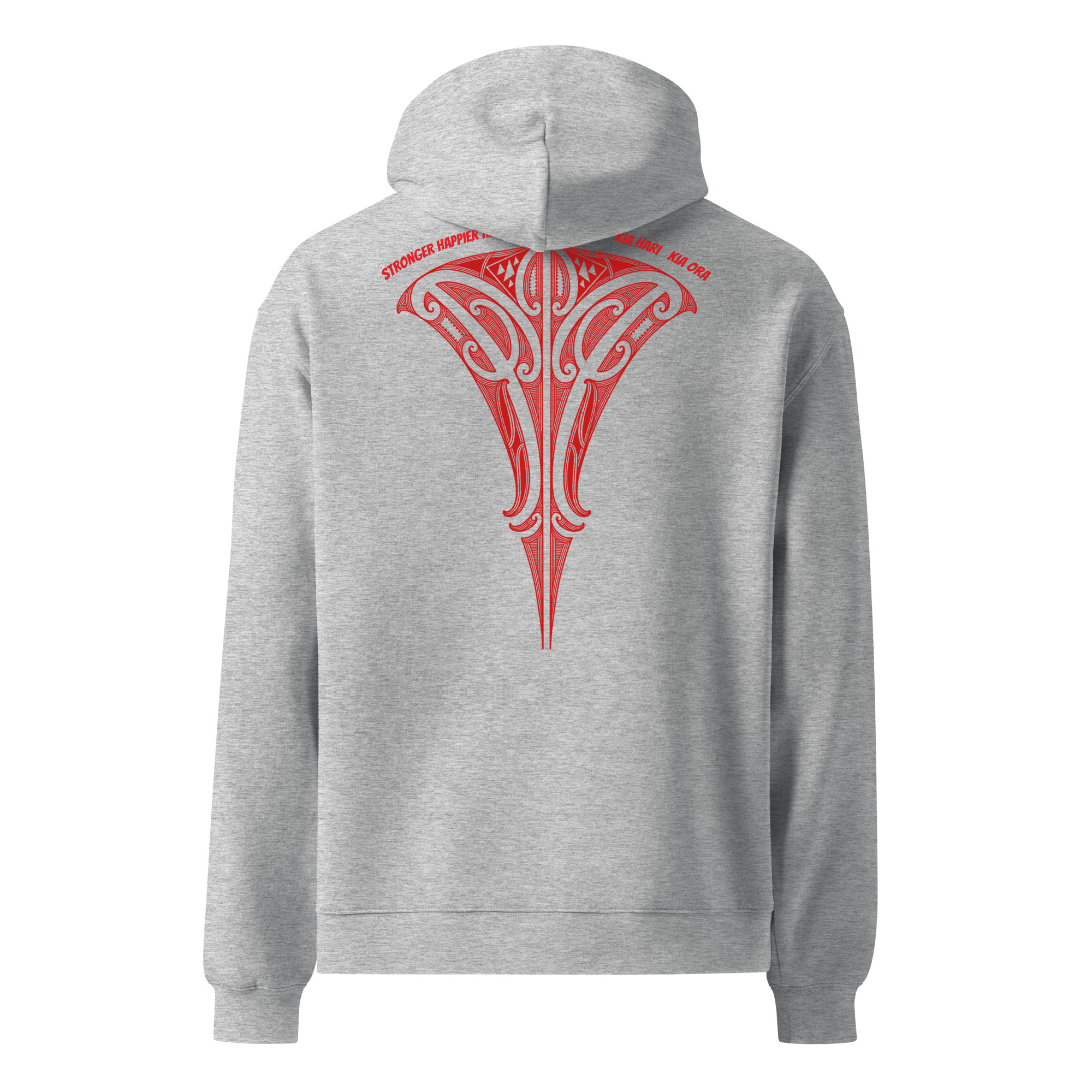 "MANA" Oversized Unisex Hoodie - Red