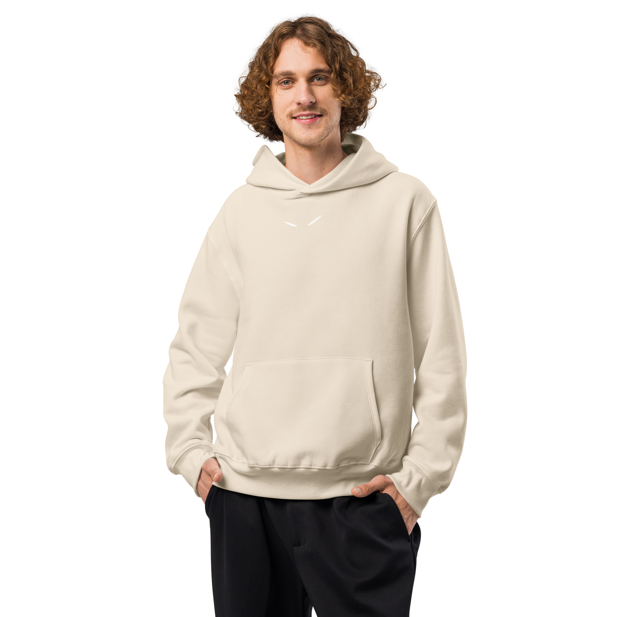 "SHH" Oversized Unisex Hoodie - Dust