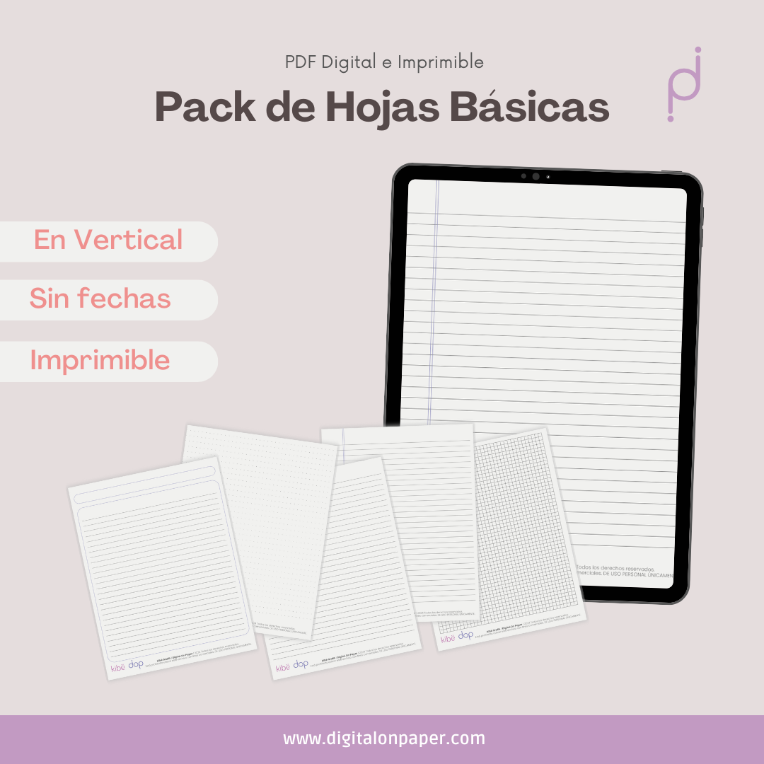Pack de hojas básicas