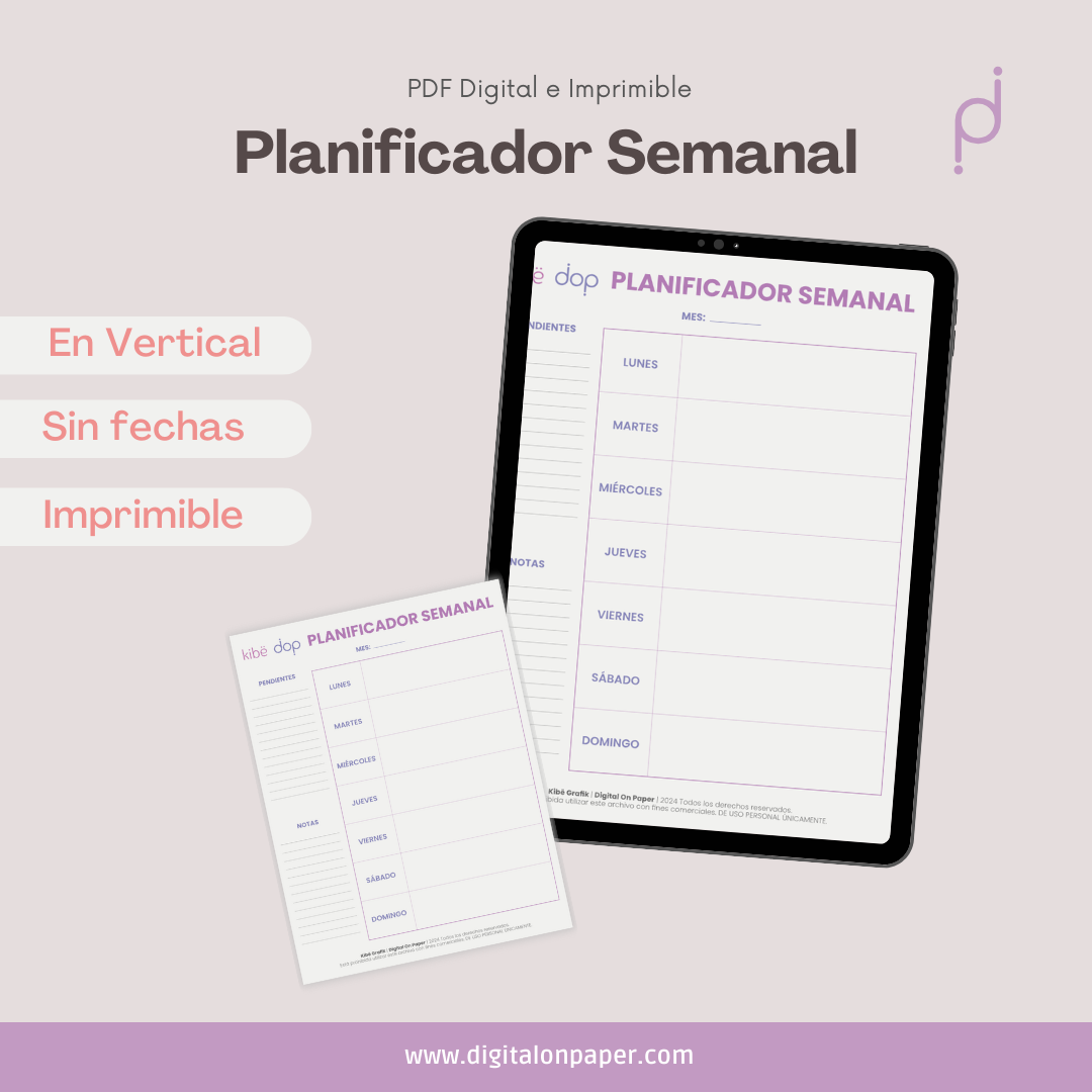 Planificador semanal 