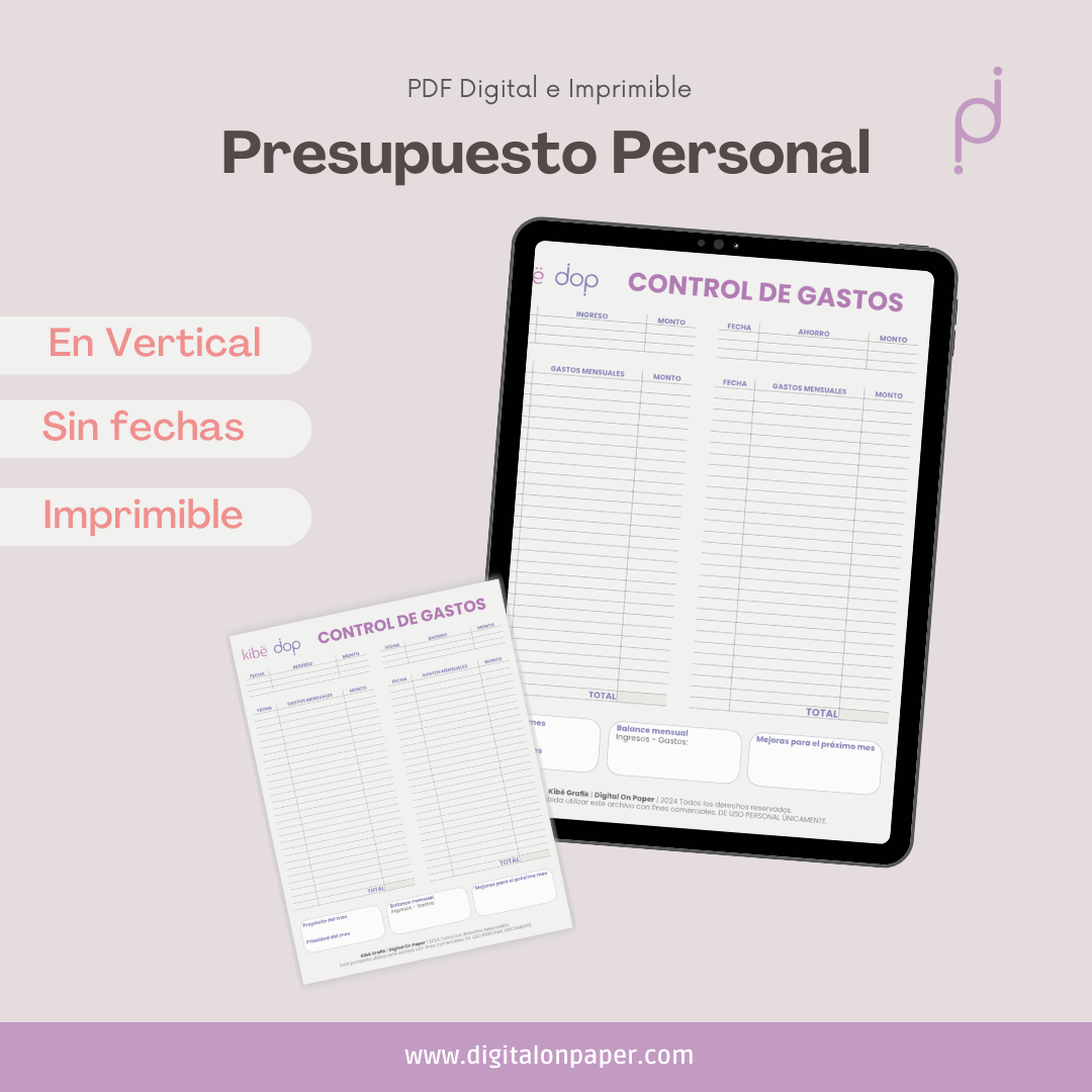 Presupuesto personal