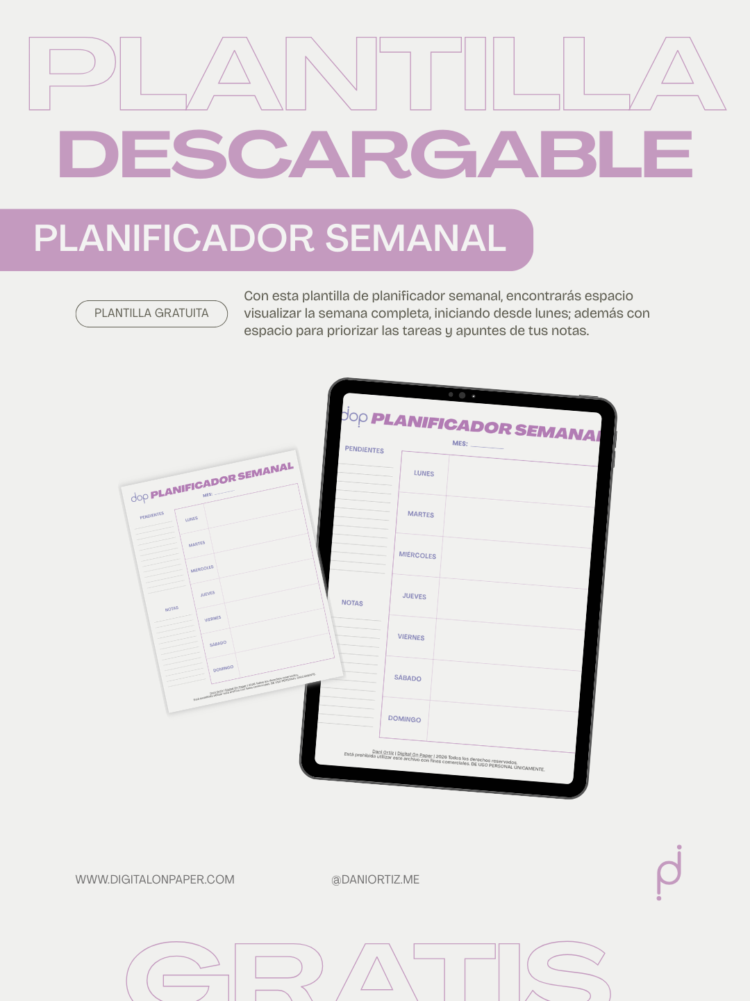 Planificador semanal