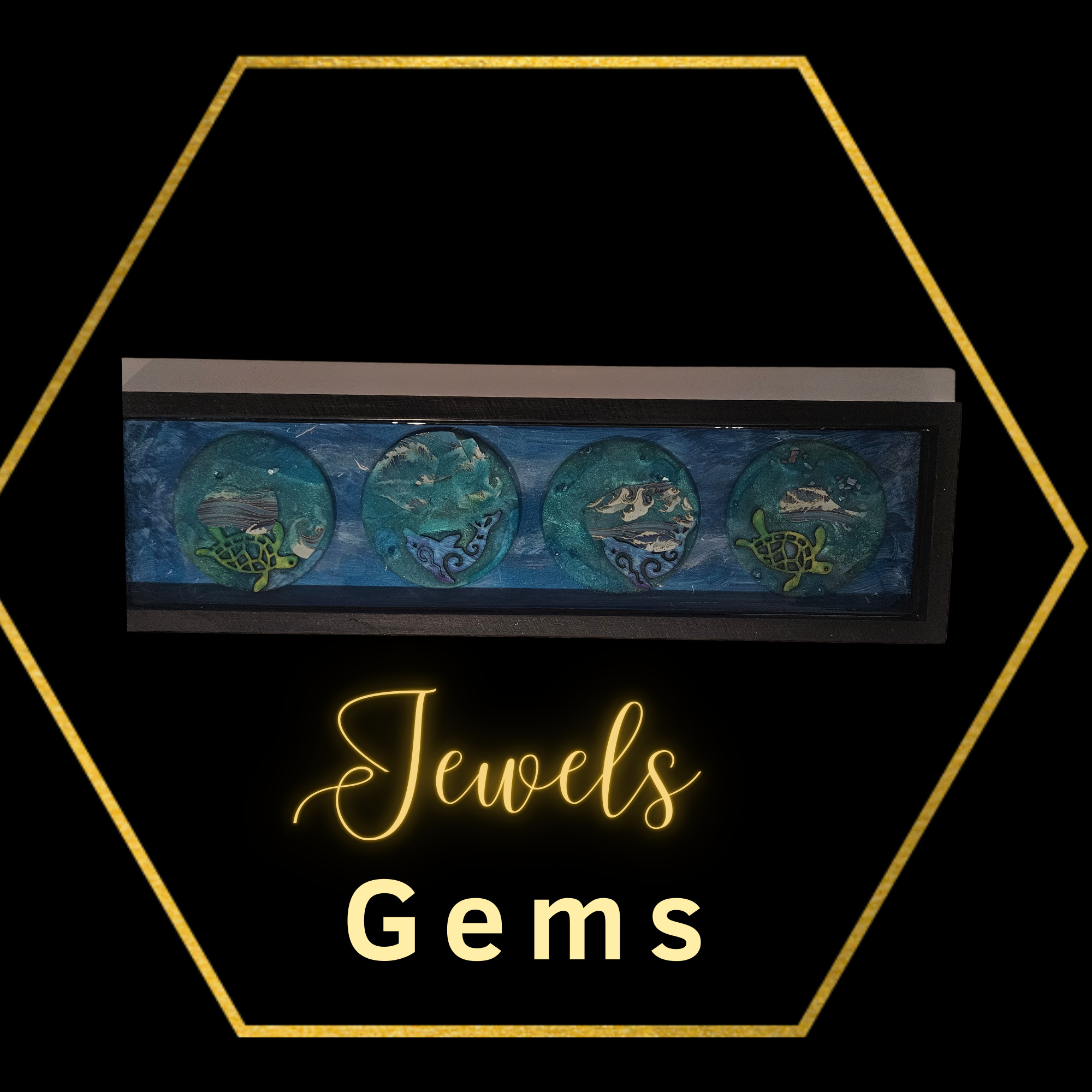 Coaster Resin Wall Art