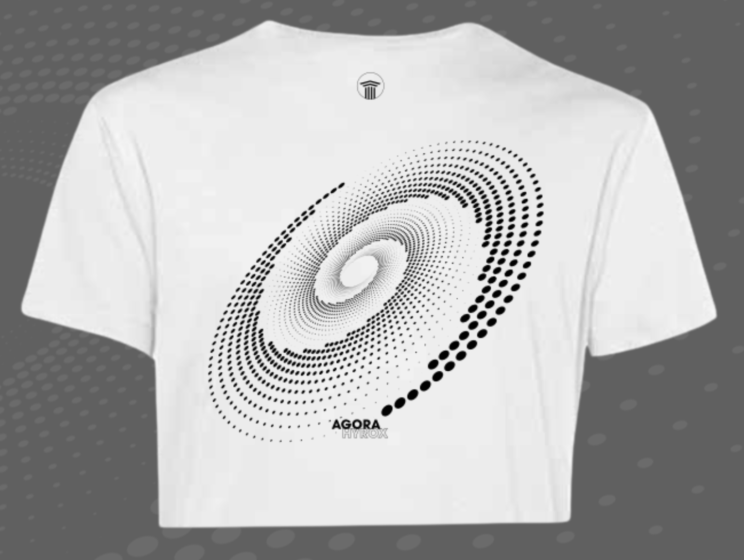 Crop Top HYROX Agora x Marmule BLANC